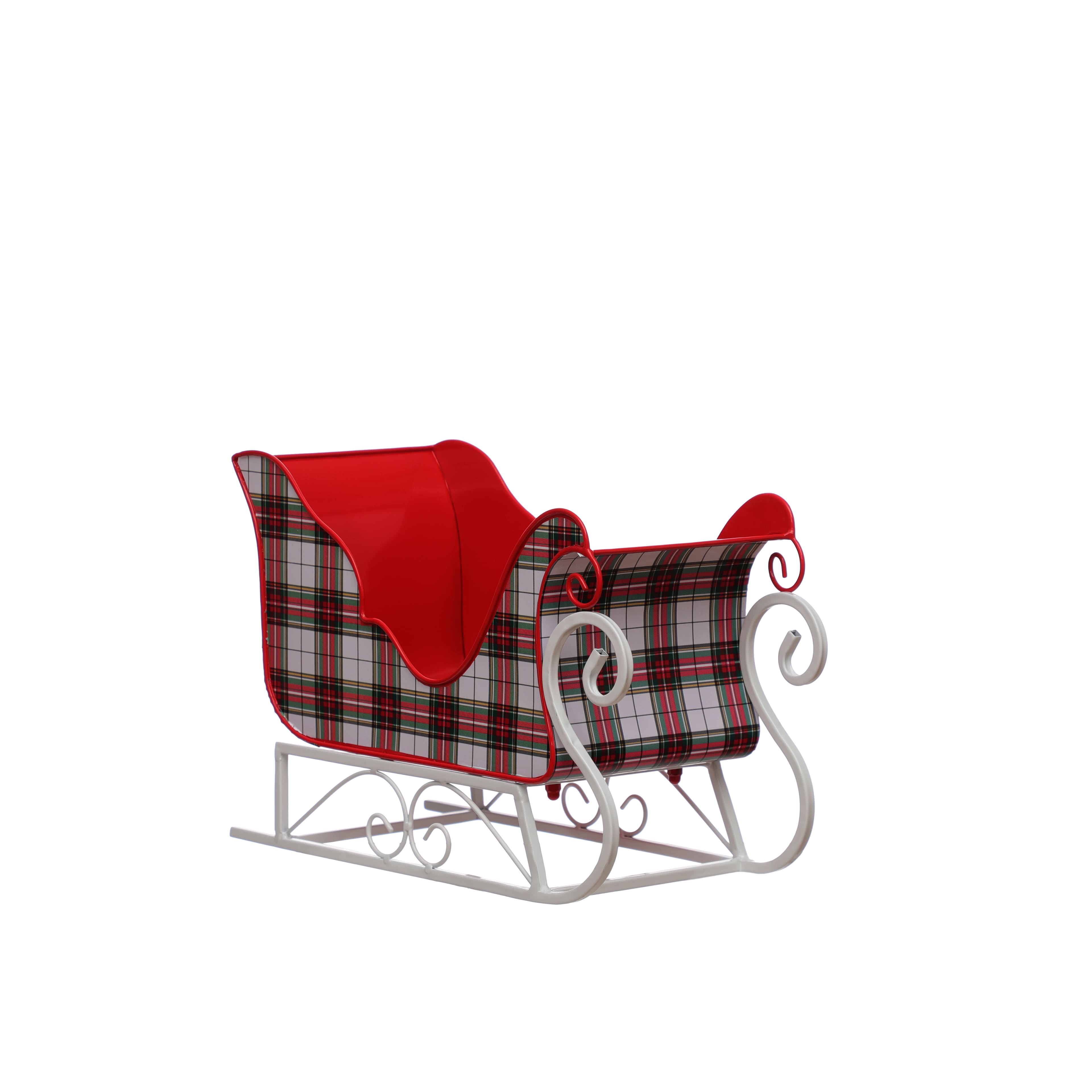 13.5&#x22; Plaid Sleigh Tabletop D&#xE9;cor by Ashland&#xAE;