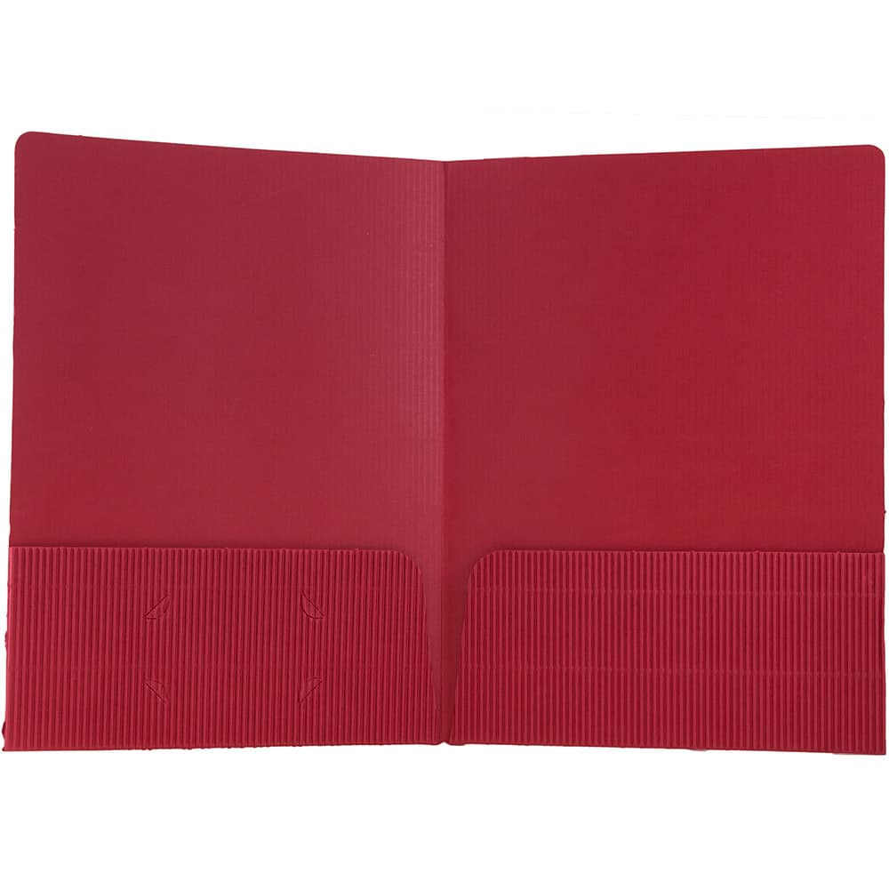 JAM Paper Corrugated Textured 2-Pocket Folders, 6ct.