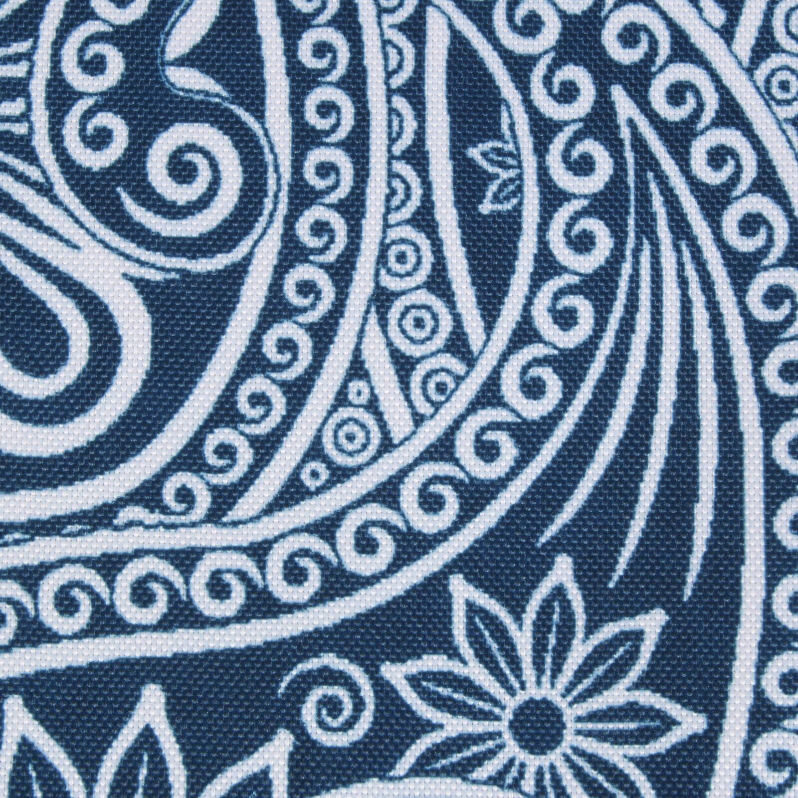 Blue Paisley Print Outdoor Placemat Set/6"