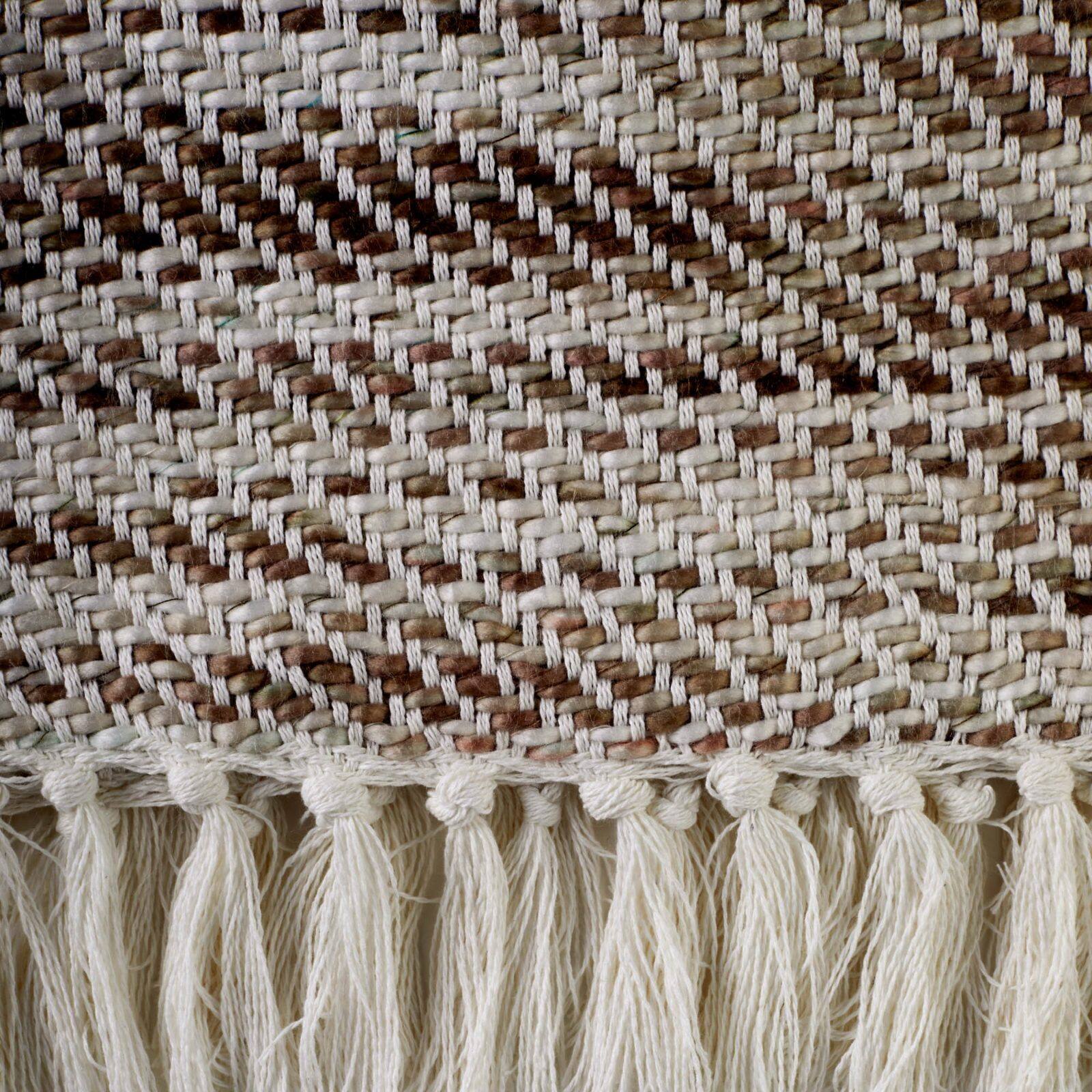 DII® Natural Tone Diagonal Stripe Acrylic Throw