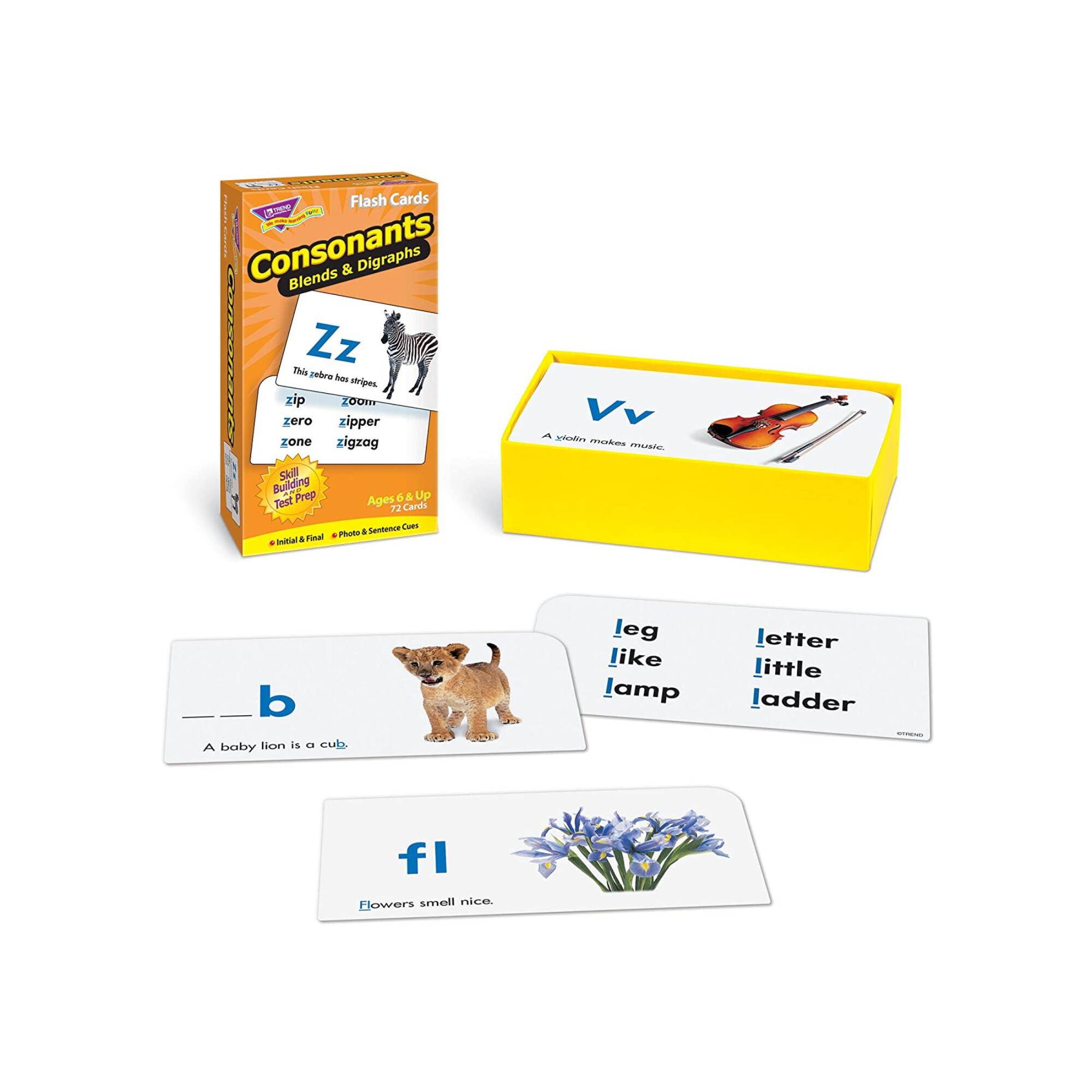 Trend Enterprises® Vowels and Consonants Skill Drill Flash Cards Assortment