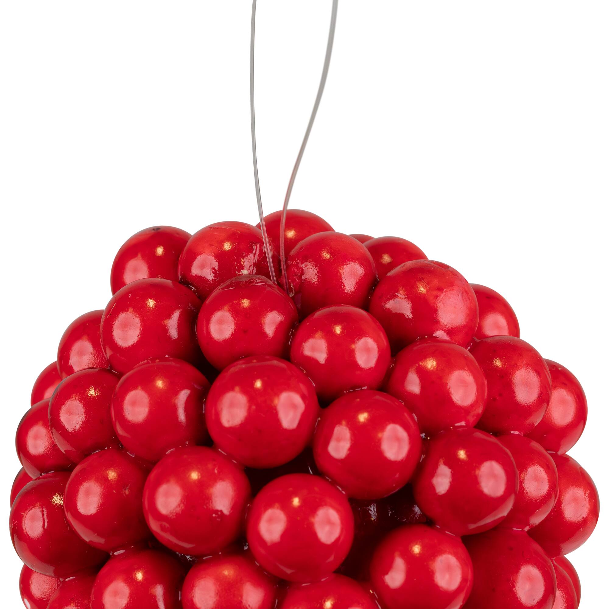 3.25&#x22; Red Berries Christmas Ball Ornament