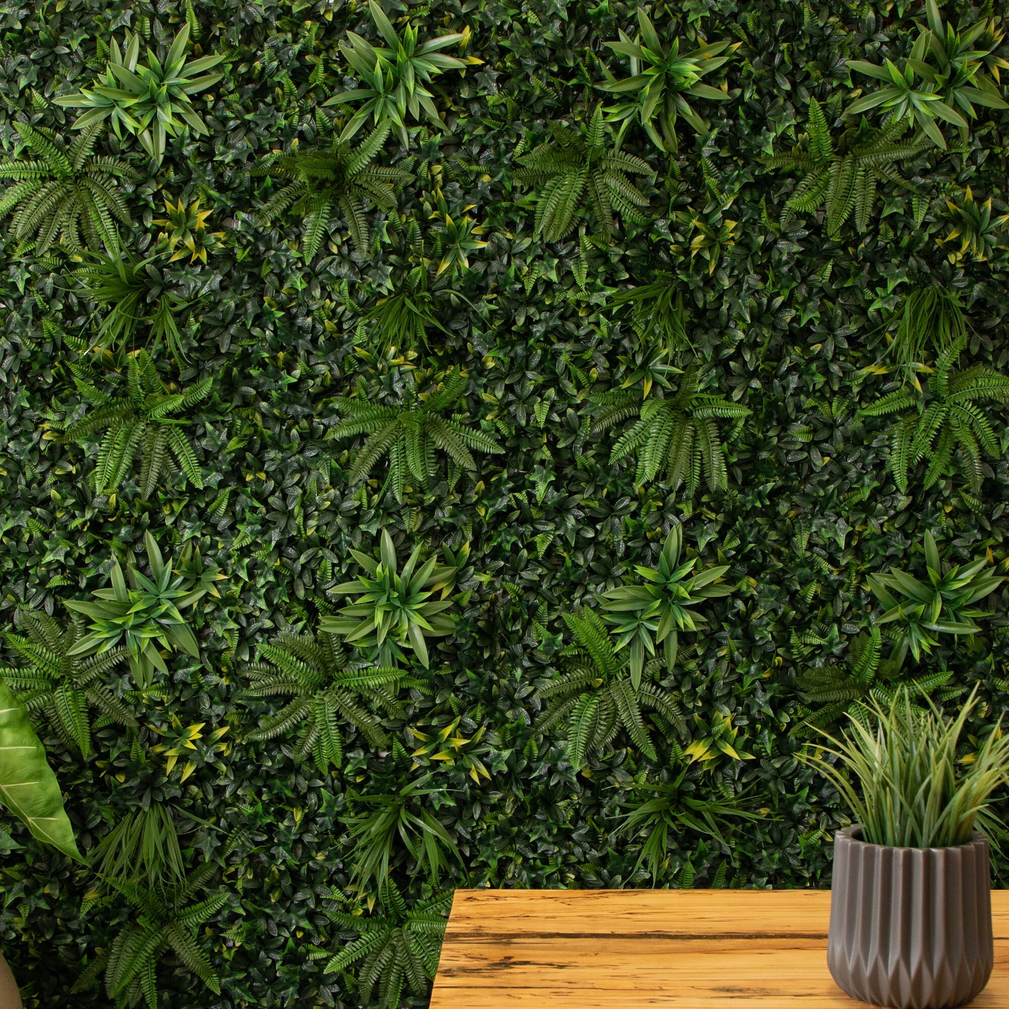 20" x 40" Andean Cloud Forest Artificial Living Wall Panel