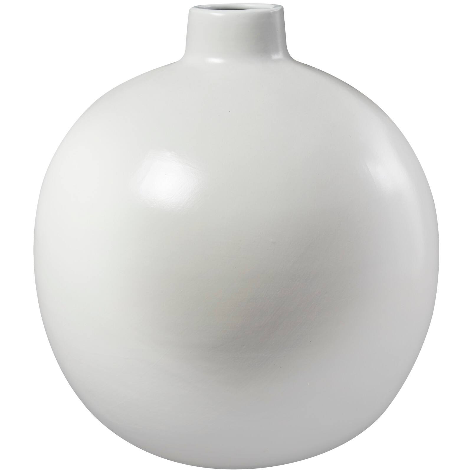 17&#x22; Modern Round Ceramic Vase