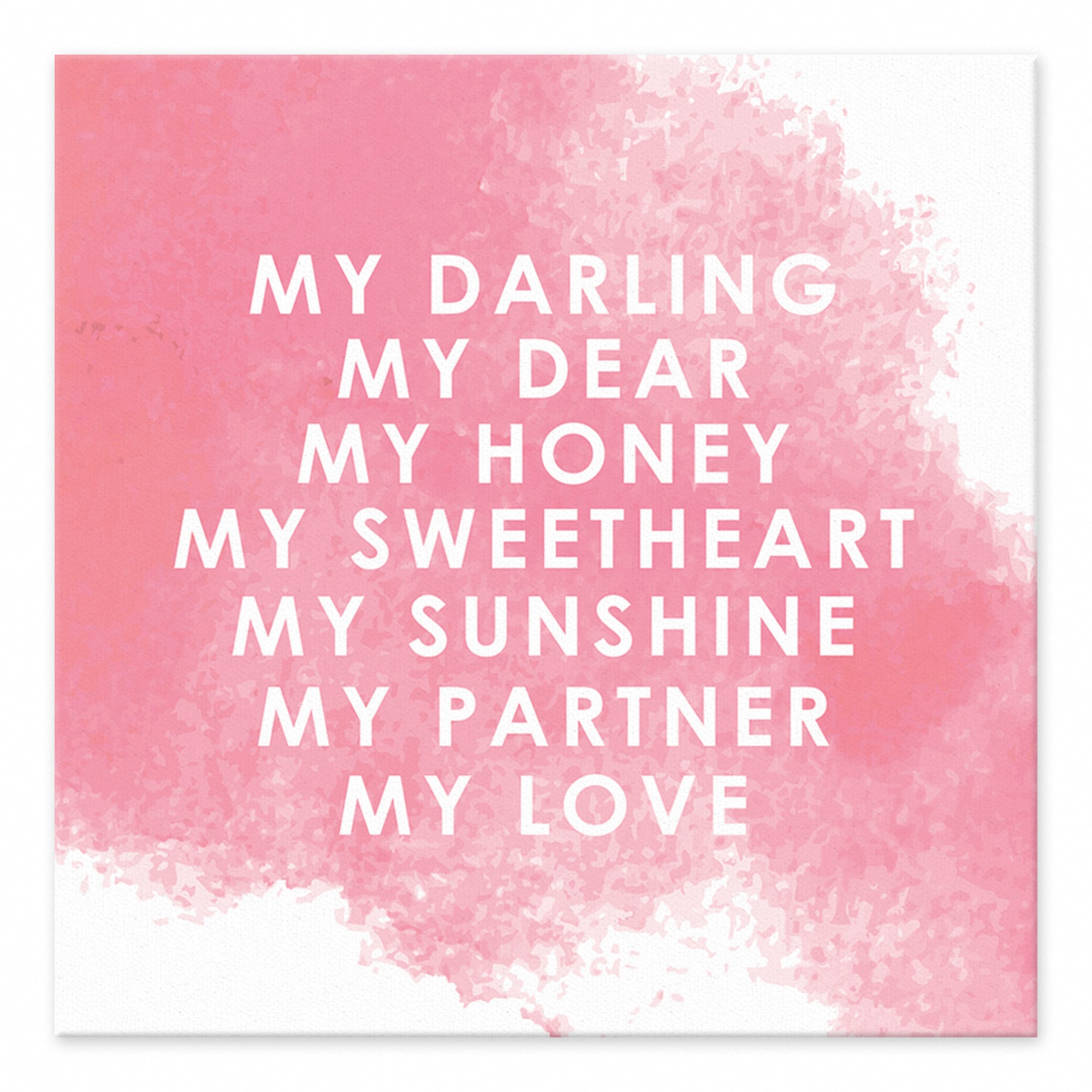 My Love Tabletop Canvas