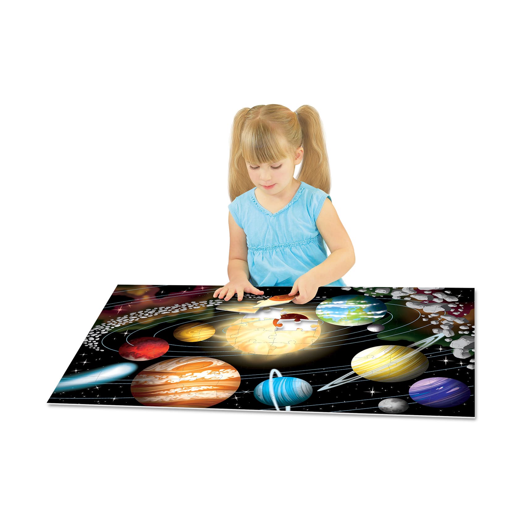 Puzzle Doubles!&#xAE; Glow in the Dark Space 100 Piece Puzzle