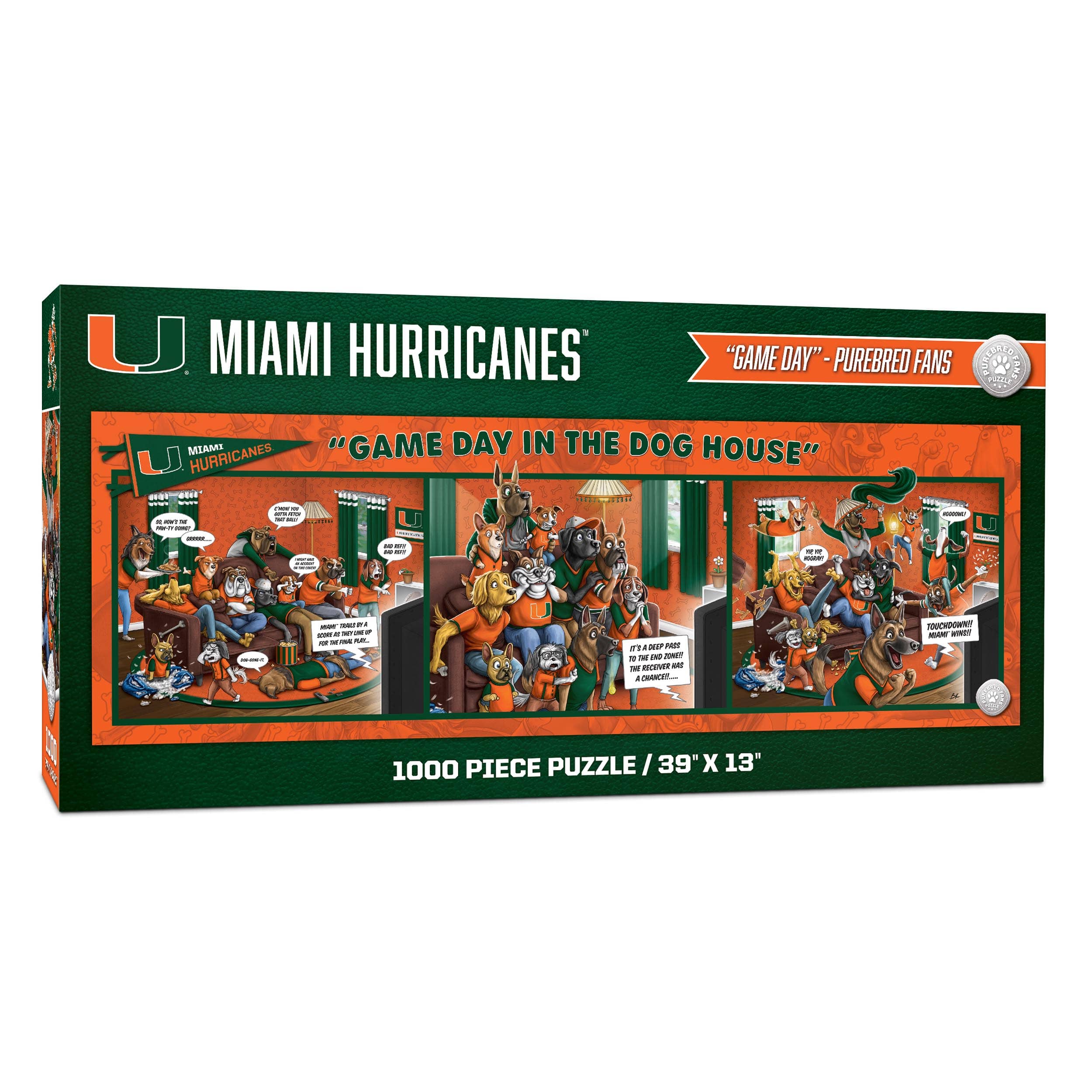 College Game Day in the Dog House 1,000 Piece Puzzle