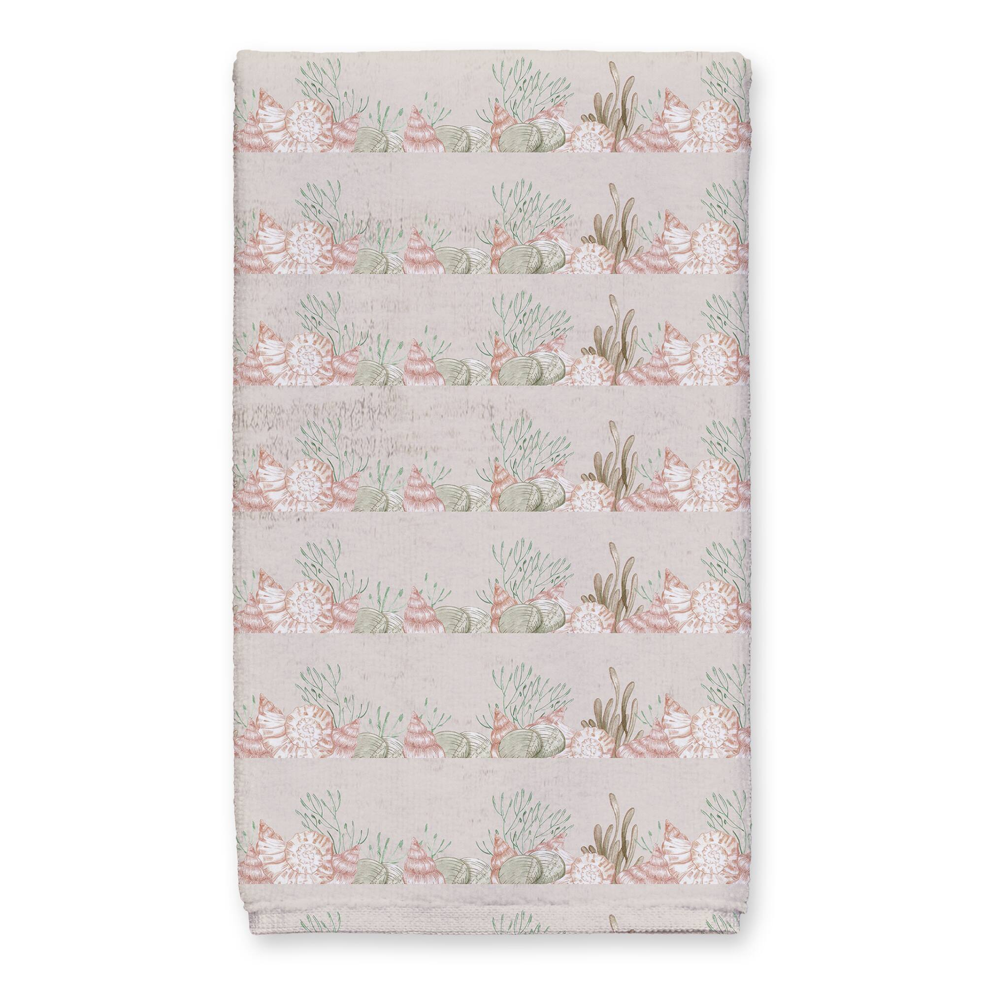 25&#x22; Happy Holidays Coastal Christmas Tea Towel Set