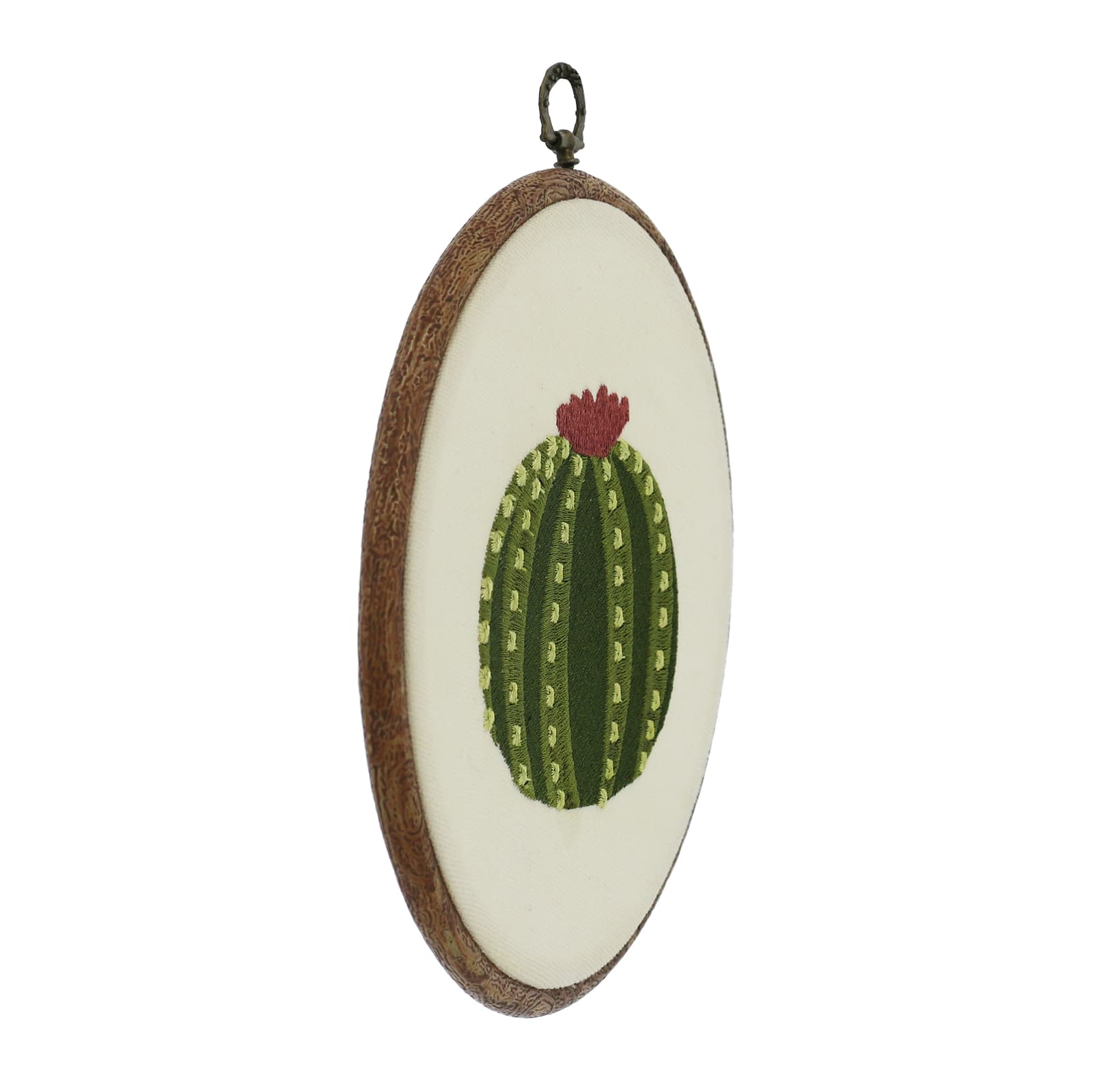 Round Cactus Embroidery Hoop Wall D&#xE9;cor by Ashland&#xAE;