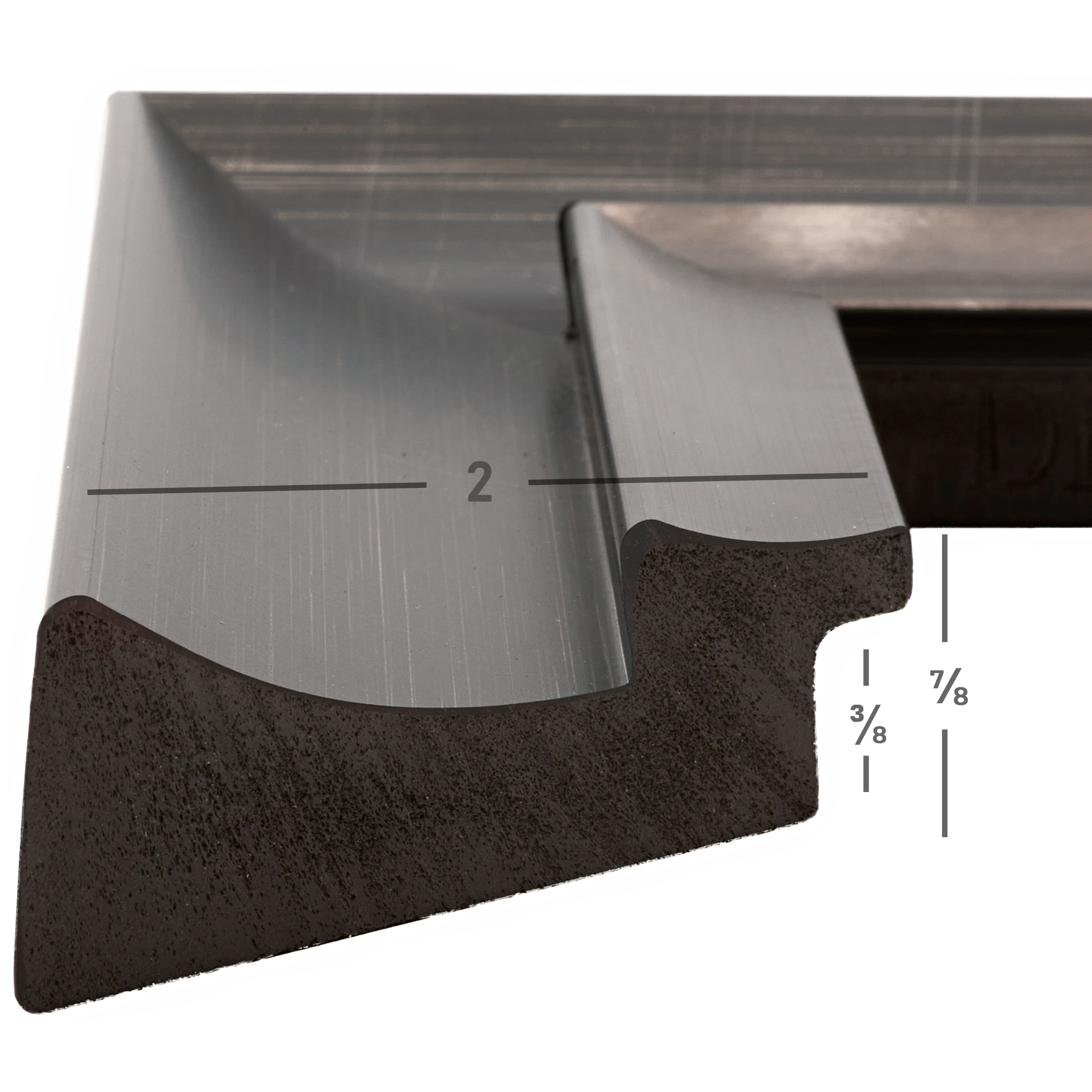 Craig Frames Ventura Scratched Black Picture Frame