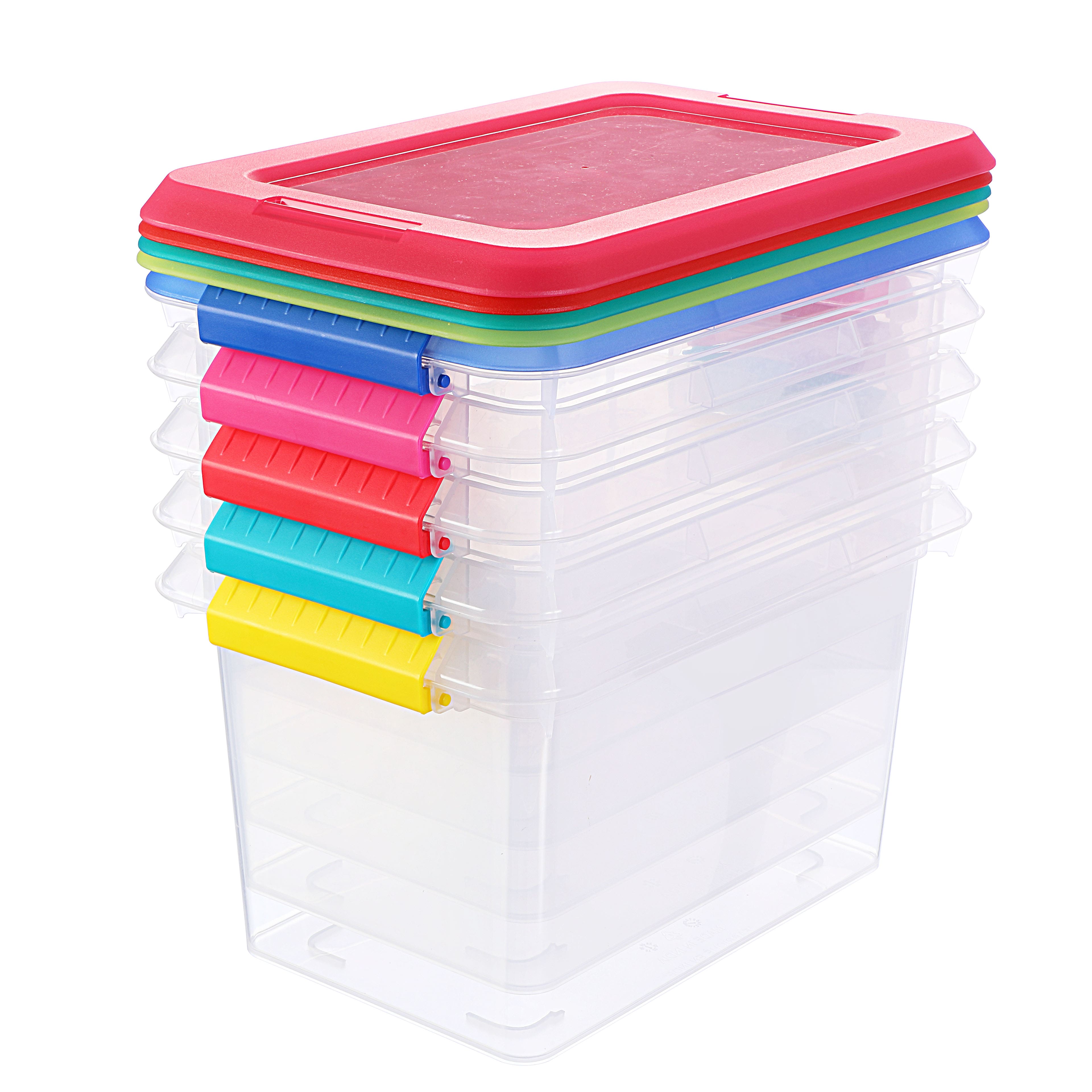 6 Packs: 5 ct. (30 total) 6.2qt. Storage Bins with Lids by Simply Tidy™