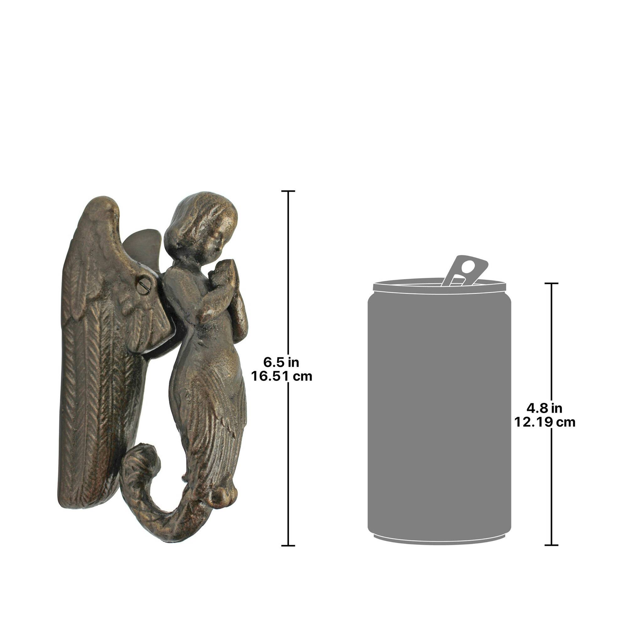 Design Toscano 6.5&#x22; Balinese Winged Mermaid Door Knocker