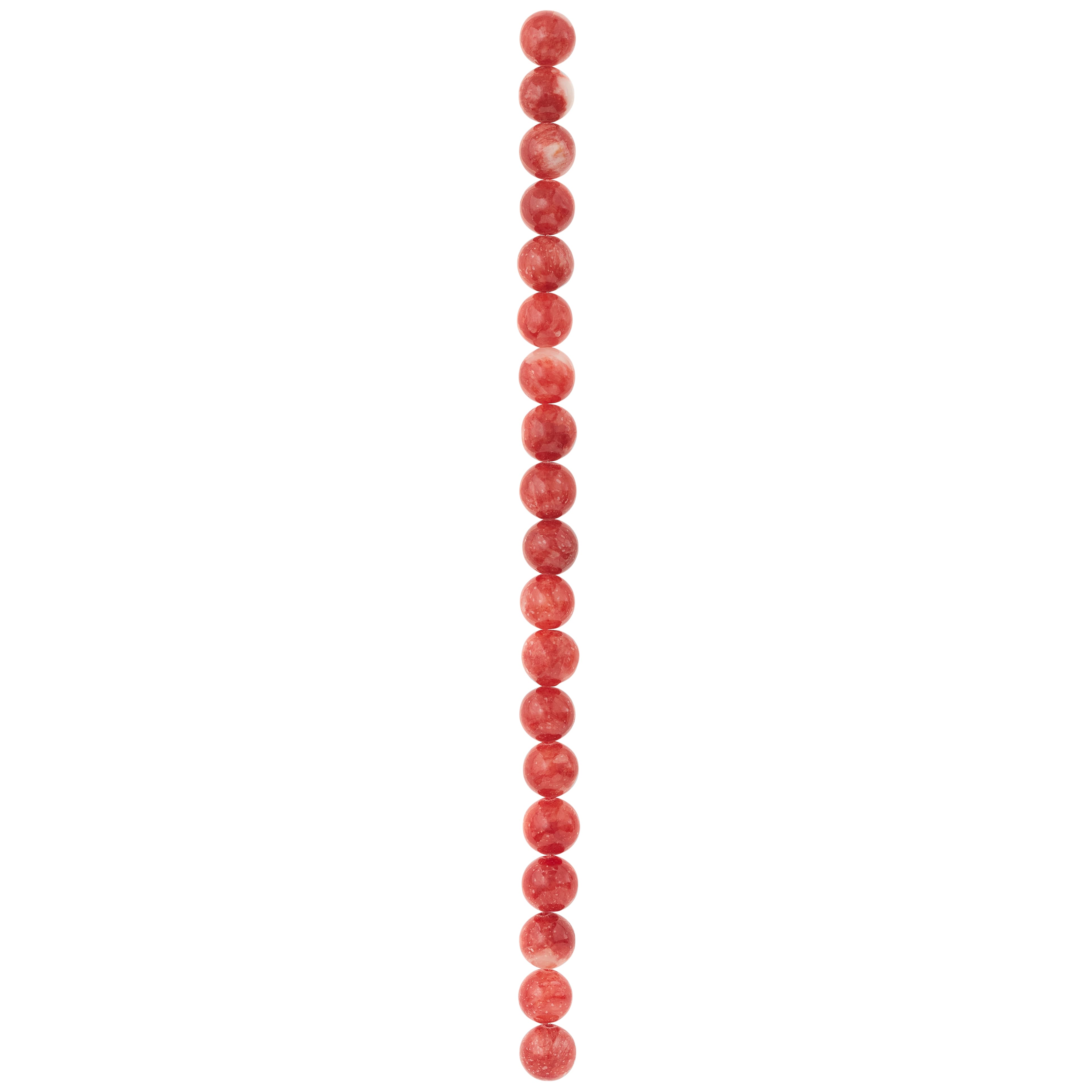 Red Round Stone Beads, 10mm by Bead Landing&#x2122;