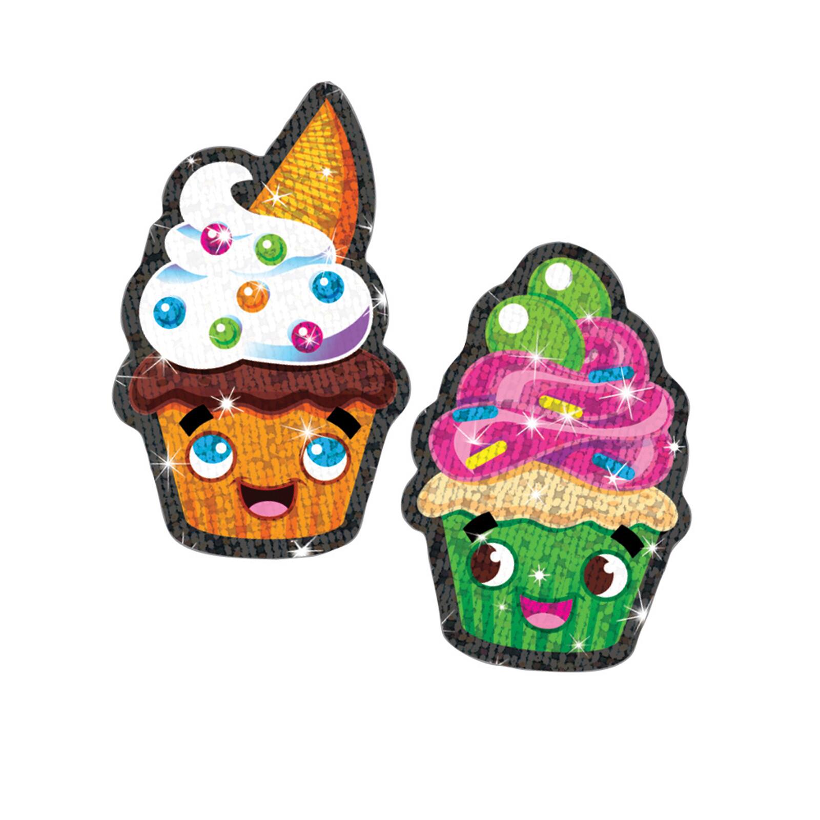 Trend Enterprises&#xAE; Cupcake Cuties Sparkle STICKERS&#xAE;, 6 Packs of 18