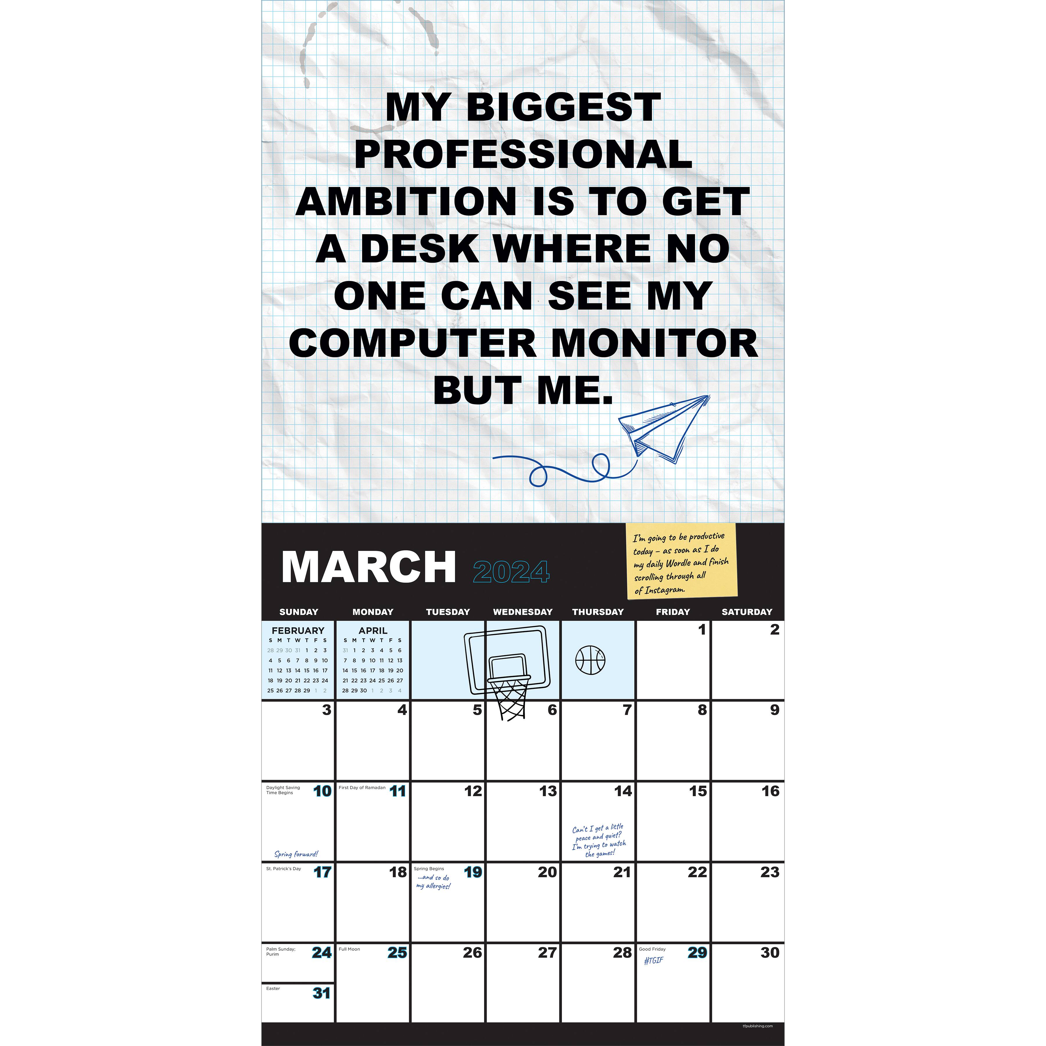 TF Publishing Per My Previous Email Wall Calendar