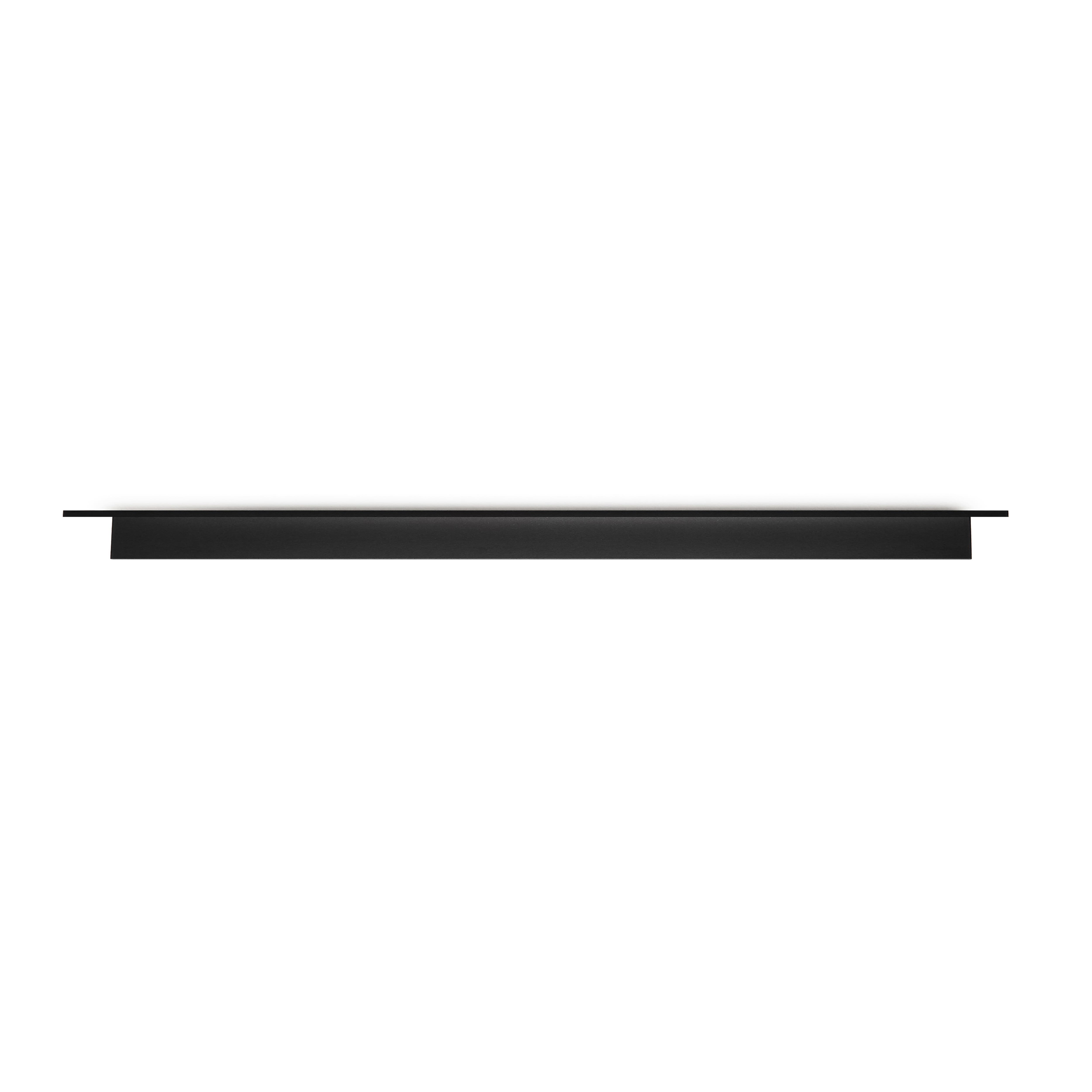 HangZ&#x2122; Black Reversible No Stud Floating Shelf