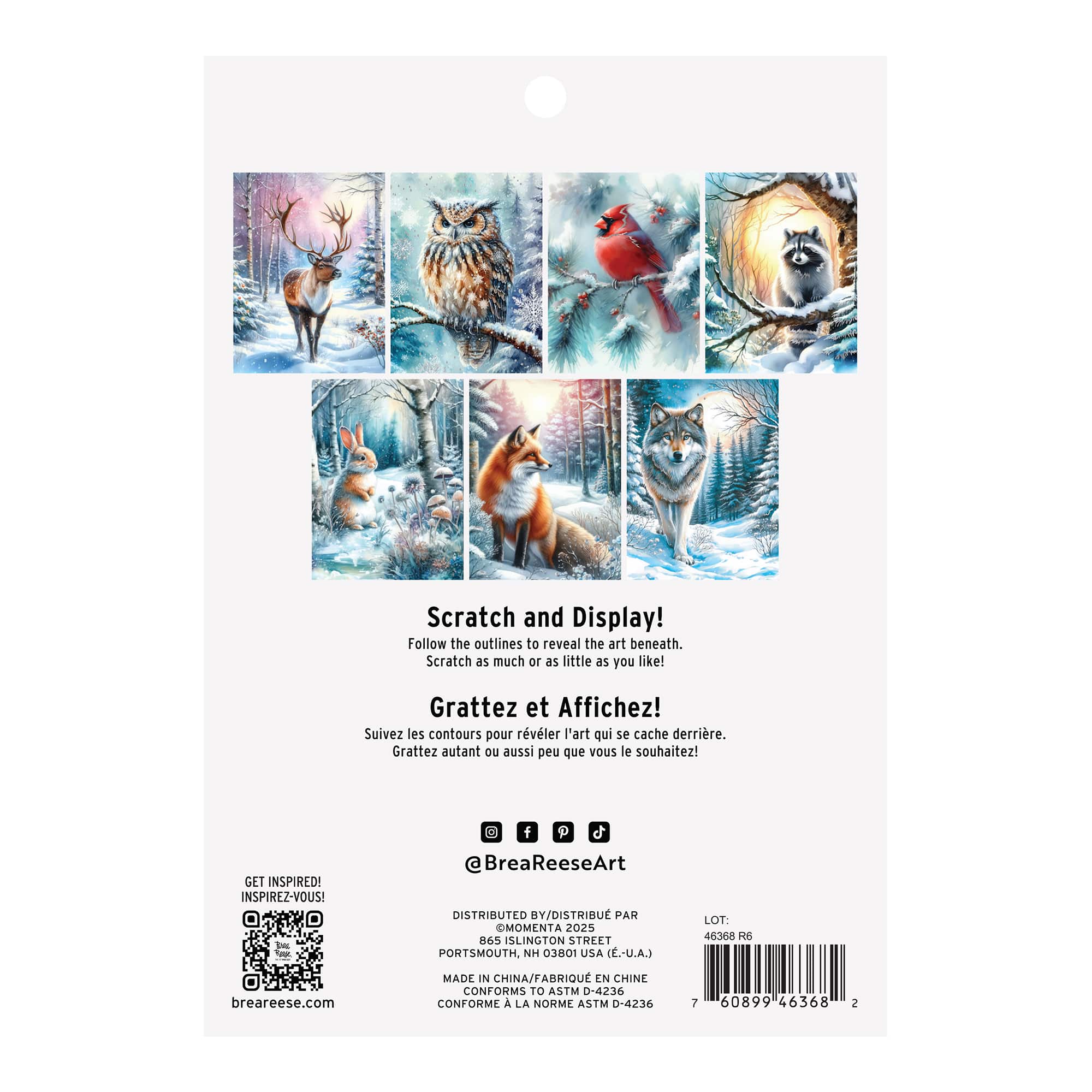 Brea Reese™ 6" x 8" Winter Woodlands Scratch Art Paper Pad