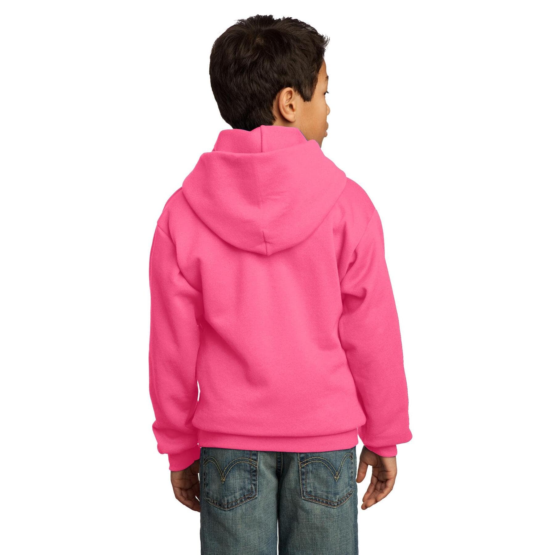 Port &#x26; Company&#xAE; Youth Neon Fleece Pullover Hooded Sweatshirt