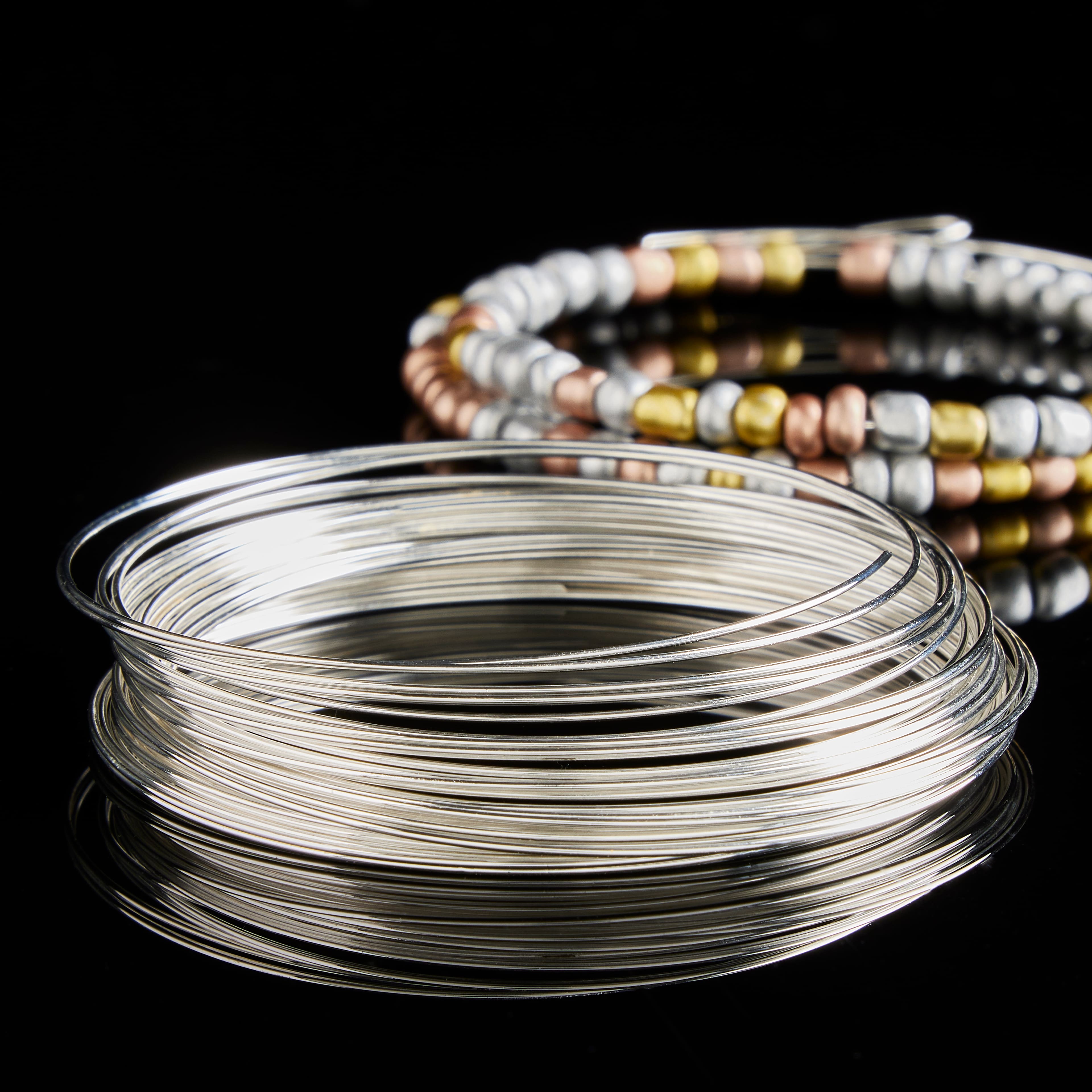 12 Pack: Beadalon® Silver-Plated Large Bracelet Memory Wire