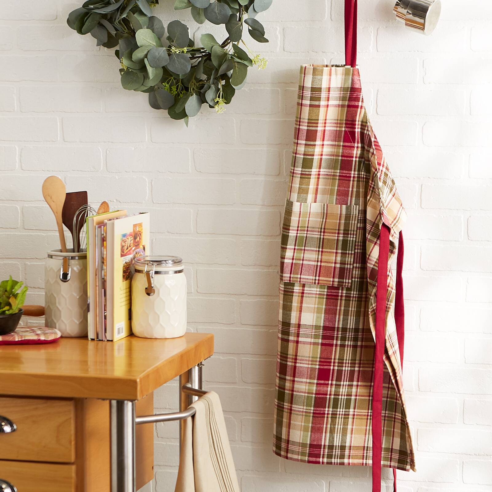 DII® Give Thanks Plaid Chef Apron