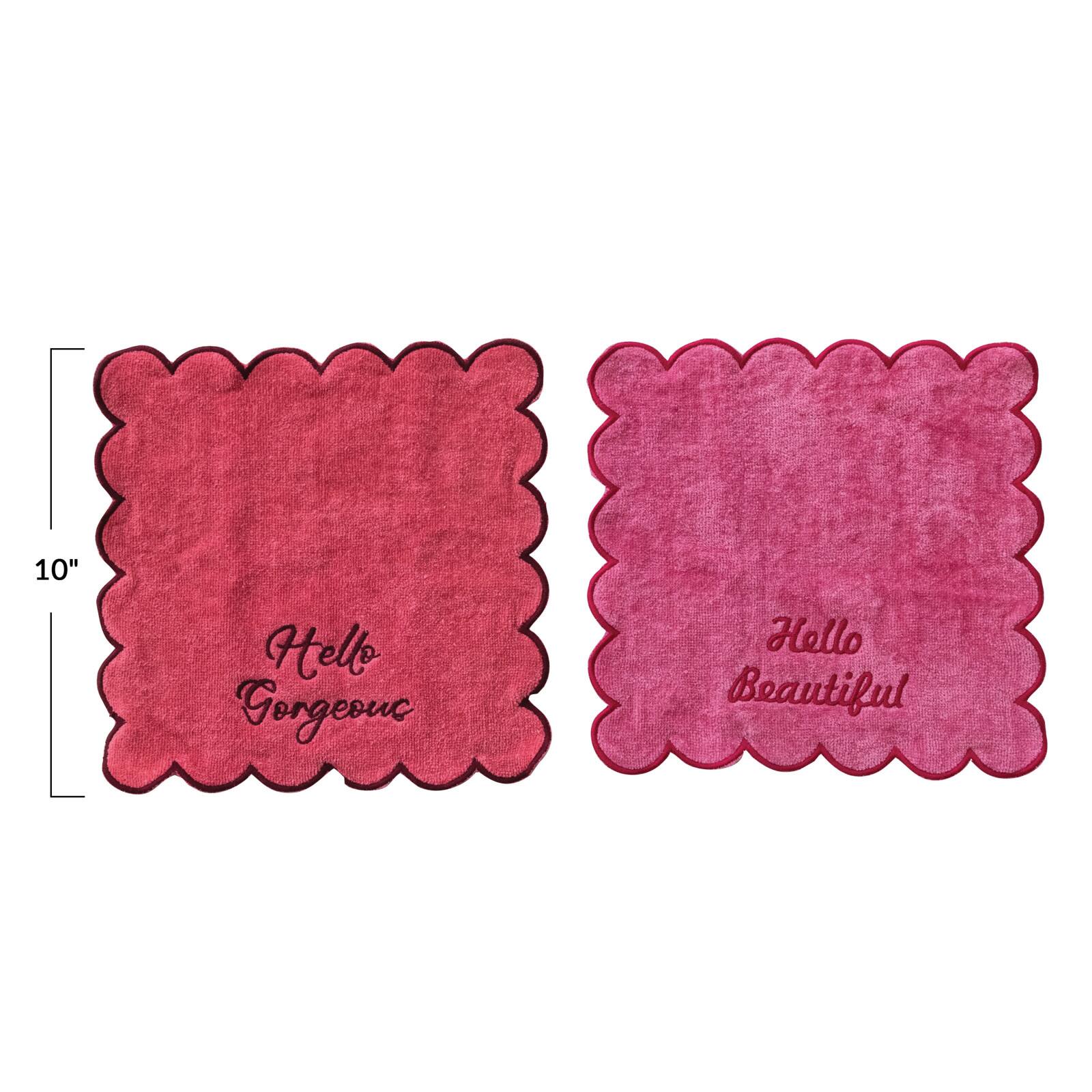 Hello Honey&#xAE; Embroidered Sayings Cotton Bath Towel Set