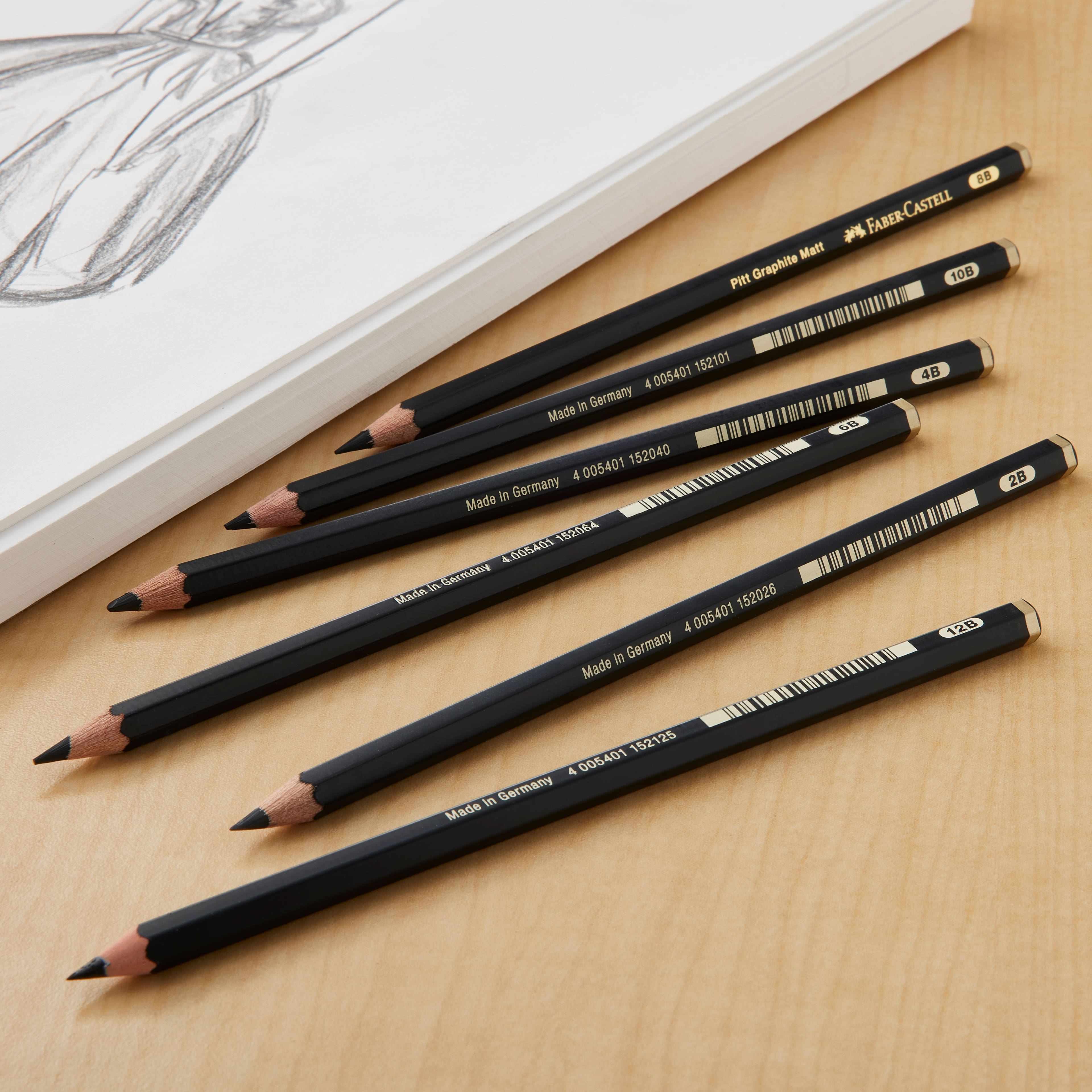 12 Pack: Faber-Castell® PITT® Matte Graphite Pencil Set