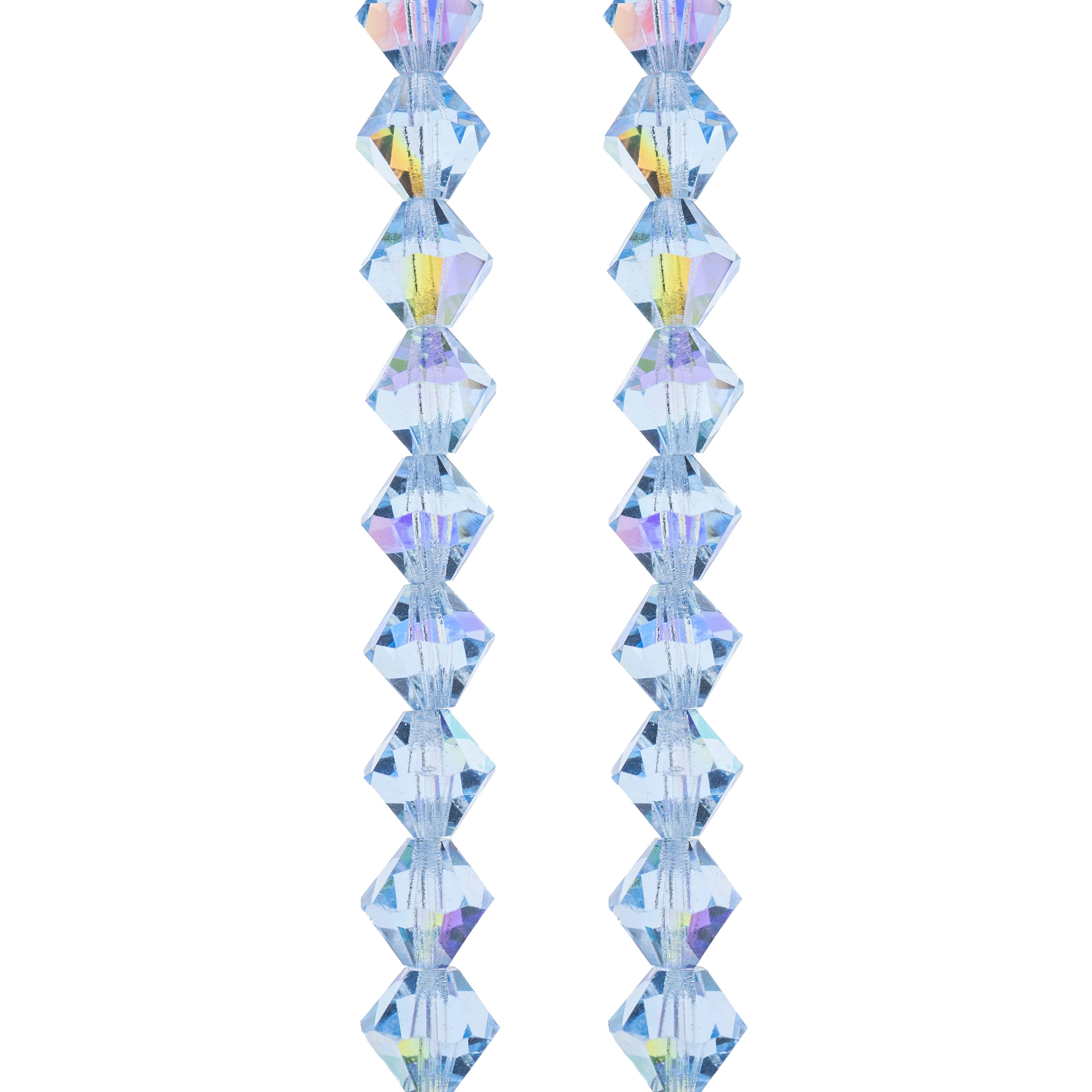 6 Pack: Preciosa Glass Crystal Bicone Beads, 8mm by Bead Landing™