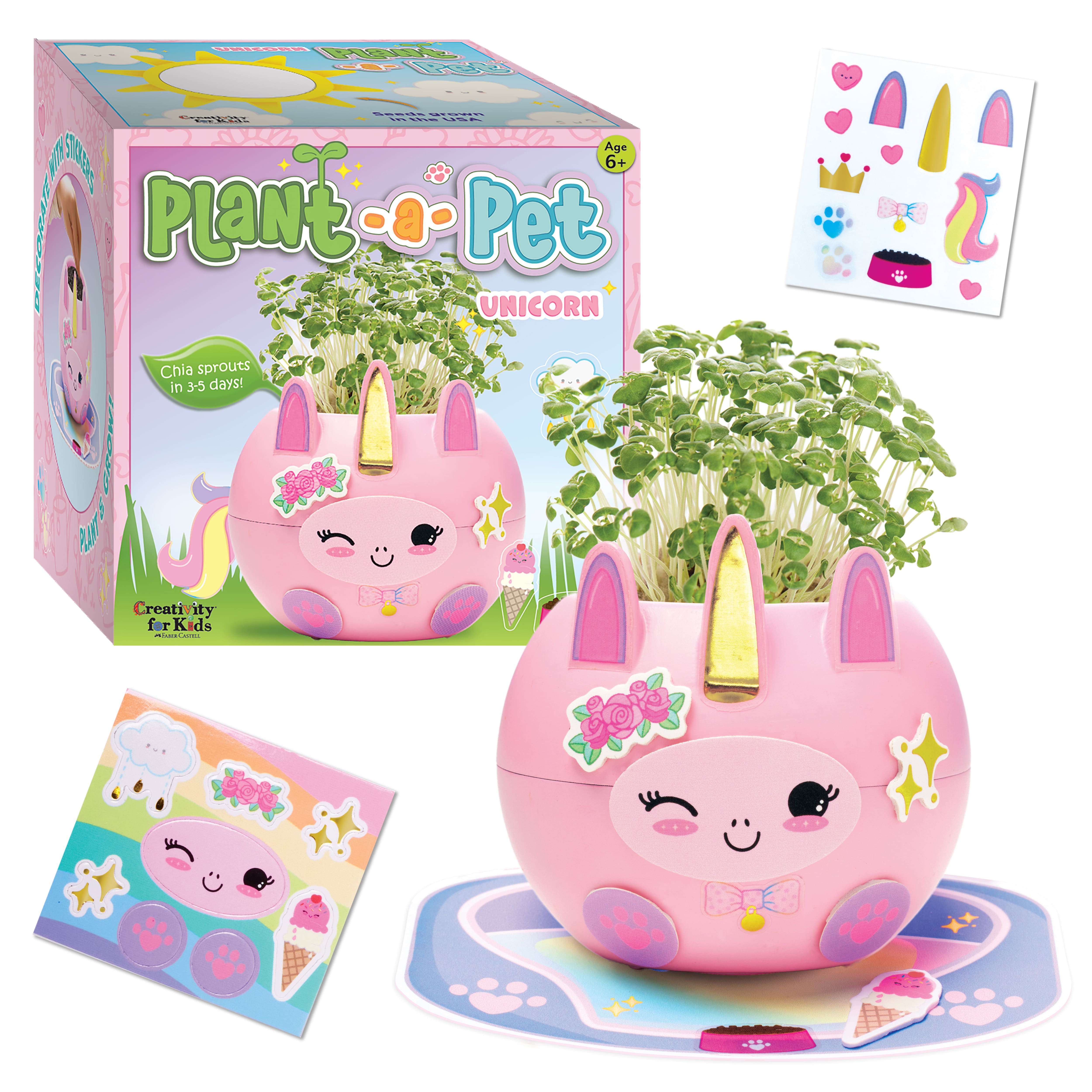 Creativity for Kids&#xAE; Plant-a-Pet Kawaii Unicorn Kit