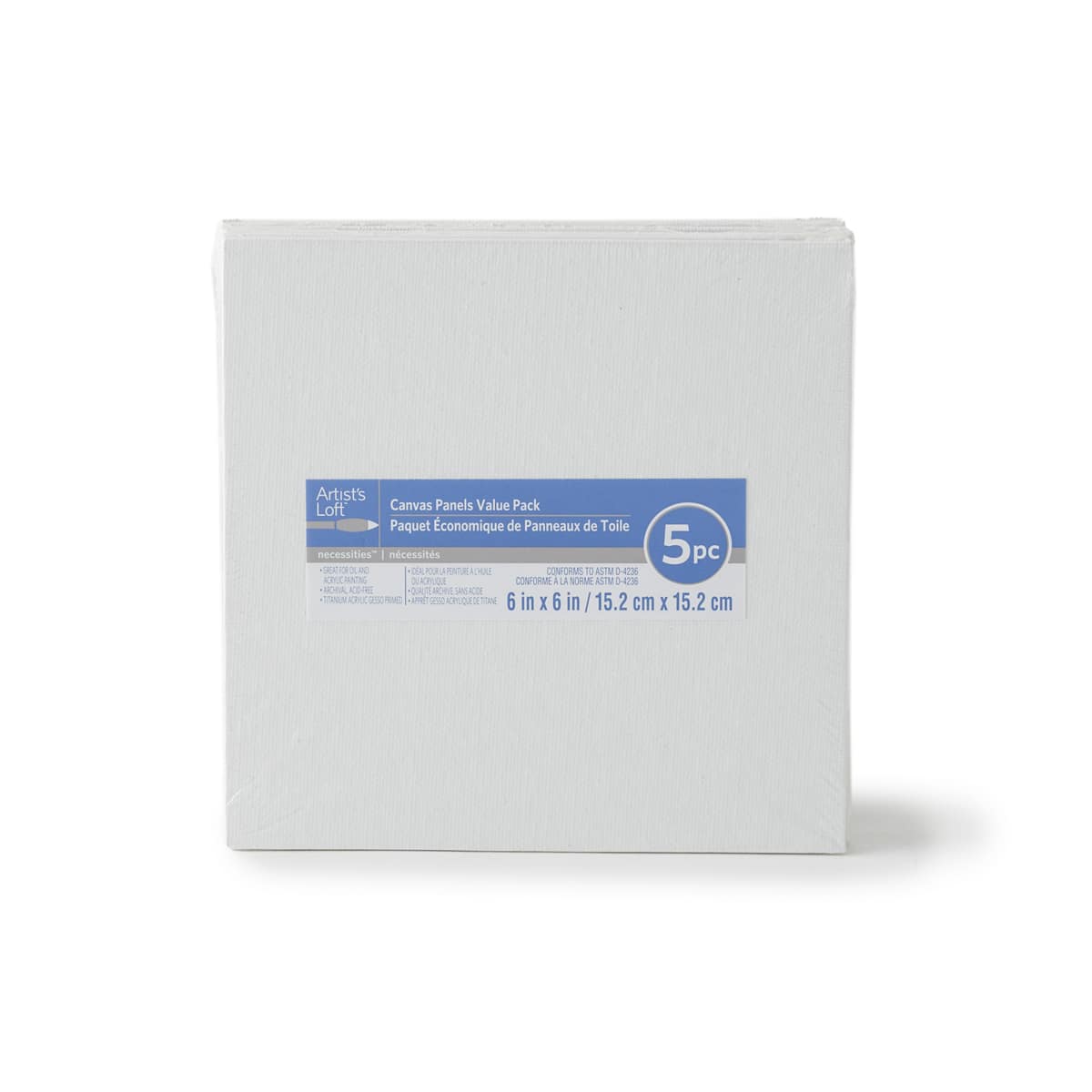 6 Packs: 5 ct. (30 total) Value Pack Canvas Panels by Artist's Loft® Necessities™