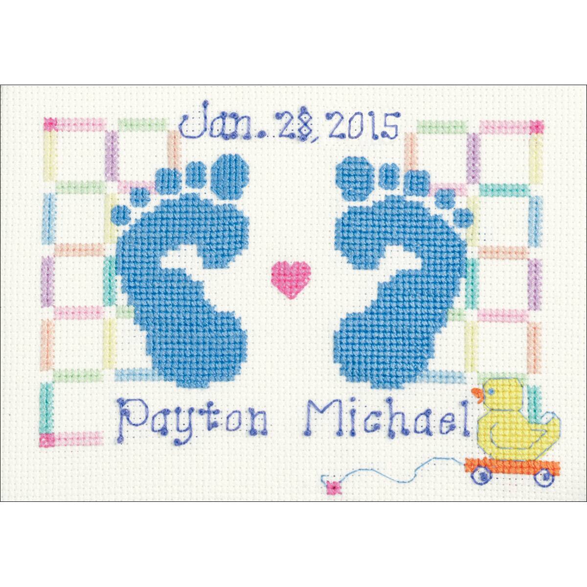 Janlynn® Baby Feet Counted Cross Stitch Kit