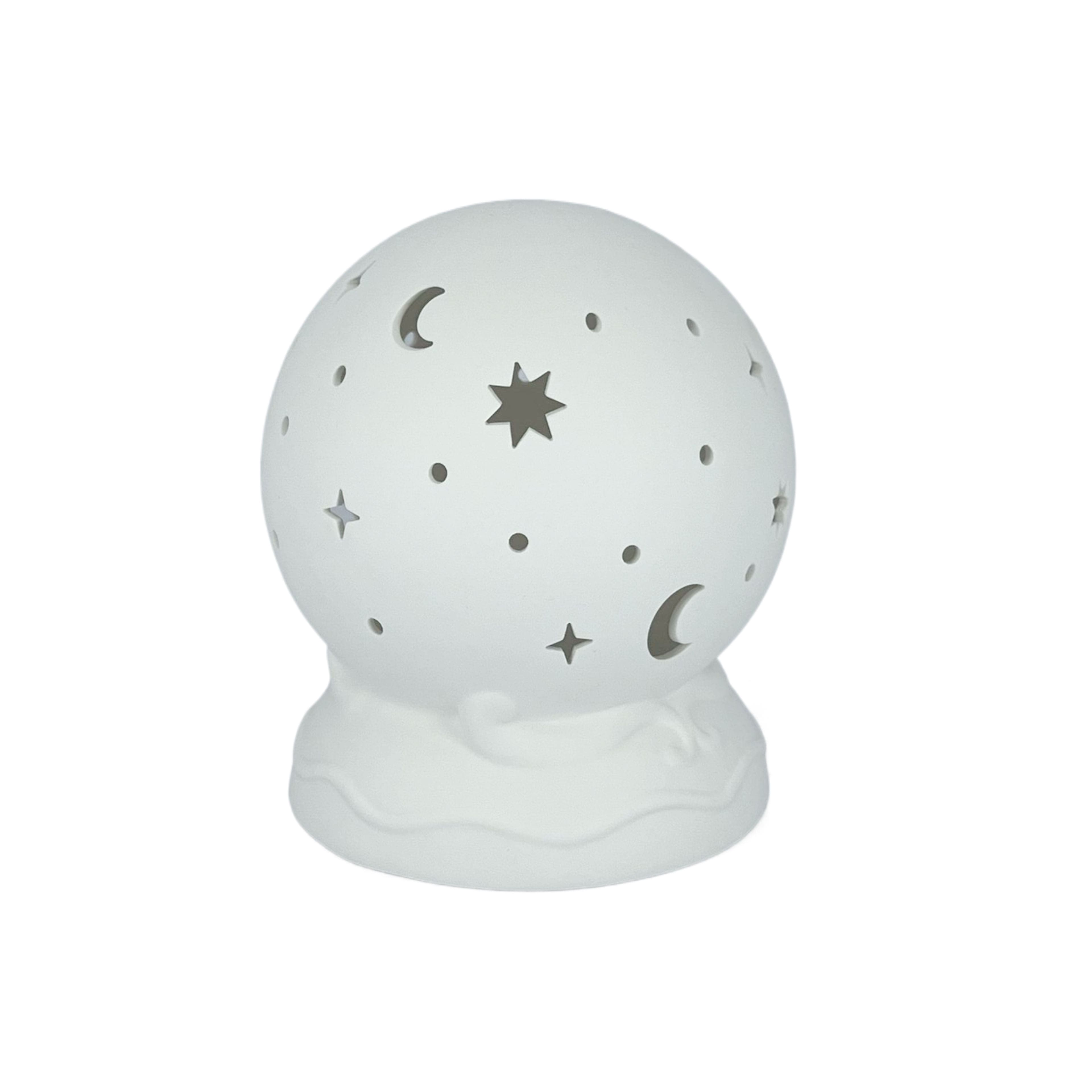 7&#x22; DIY Ceramic LED Crystal Ball D&#xE9;cor by Make Market&#xAE;