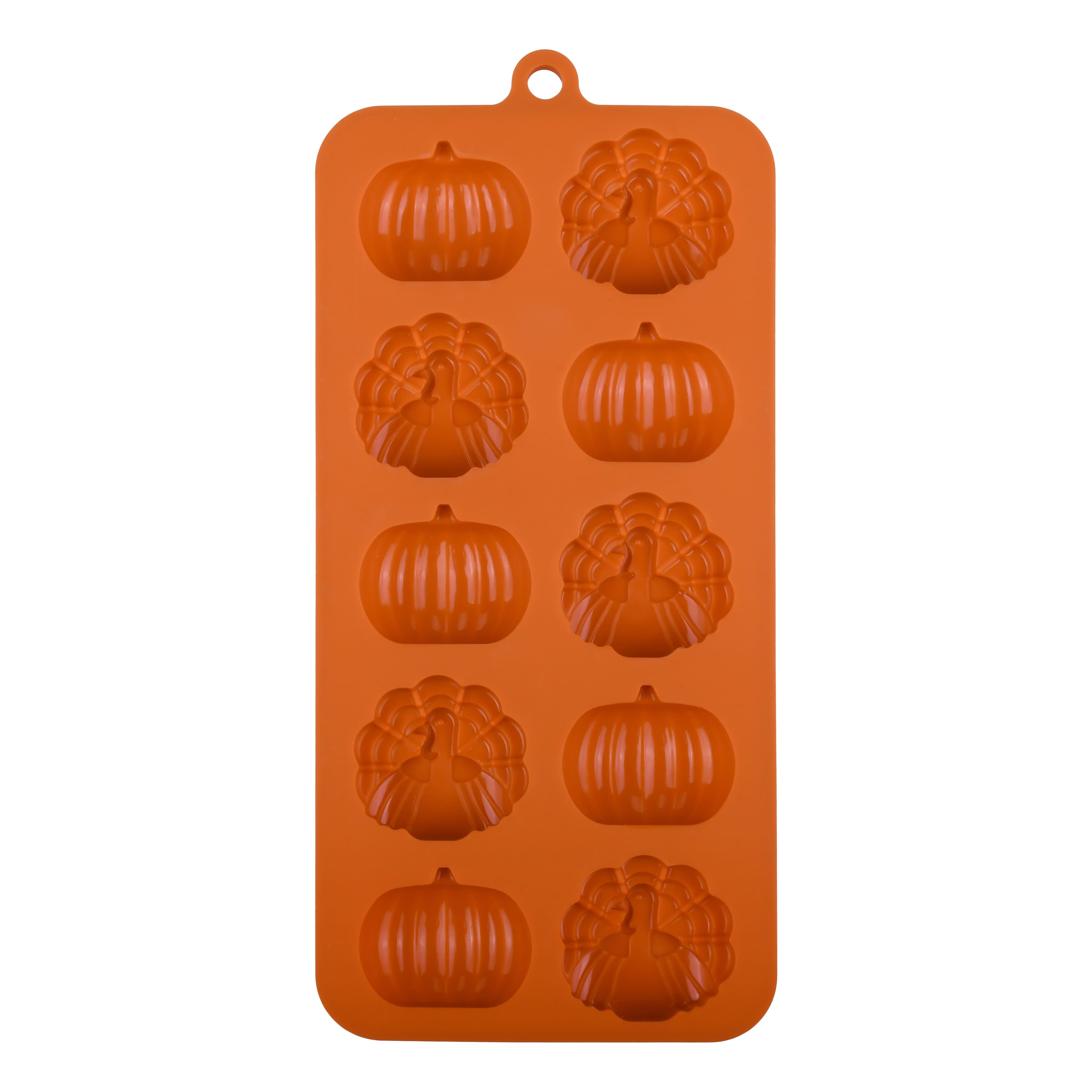 Turkeys &#x26; Pumpkins Silicone Candy Mold by Makery&#x2122;
