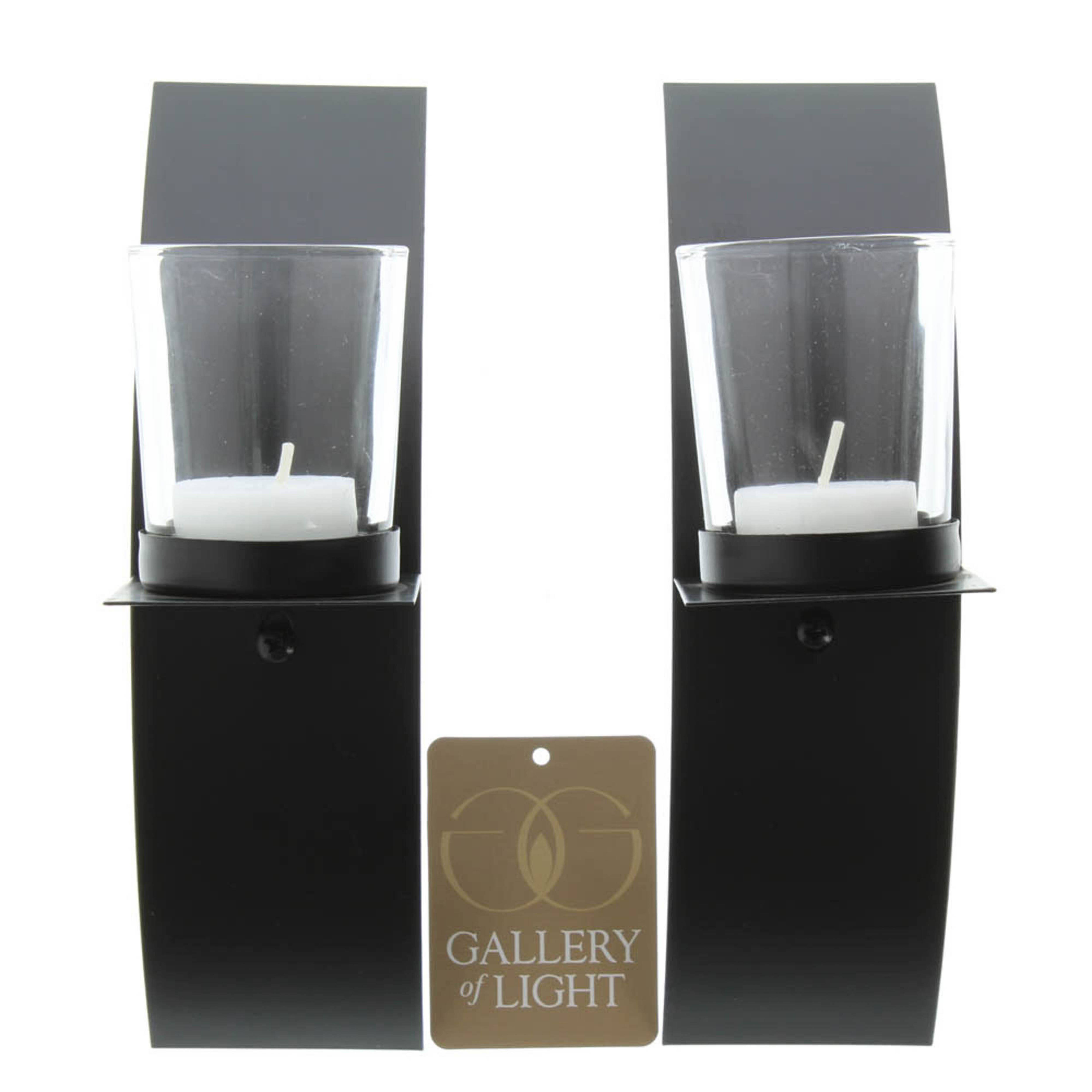 8&#x22; Mod-Art Candle Wall Sconce, 2ct.