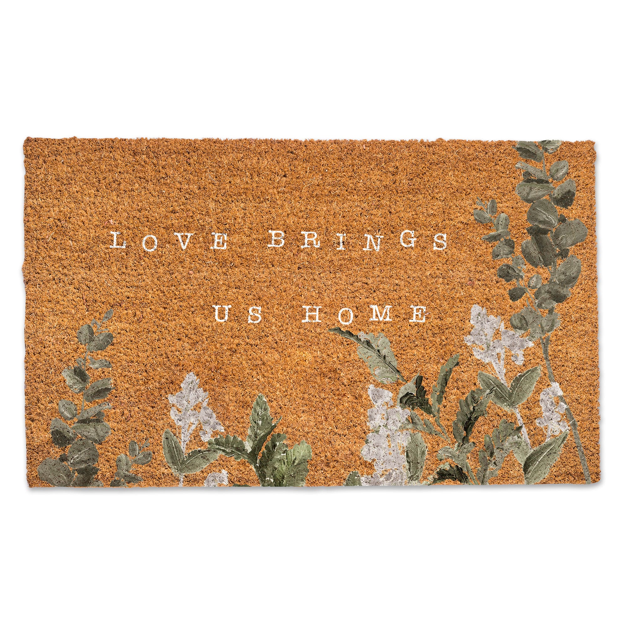 Love Brings Us Home Door Mat
