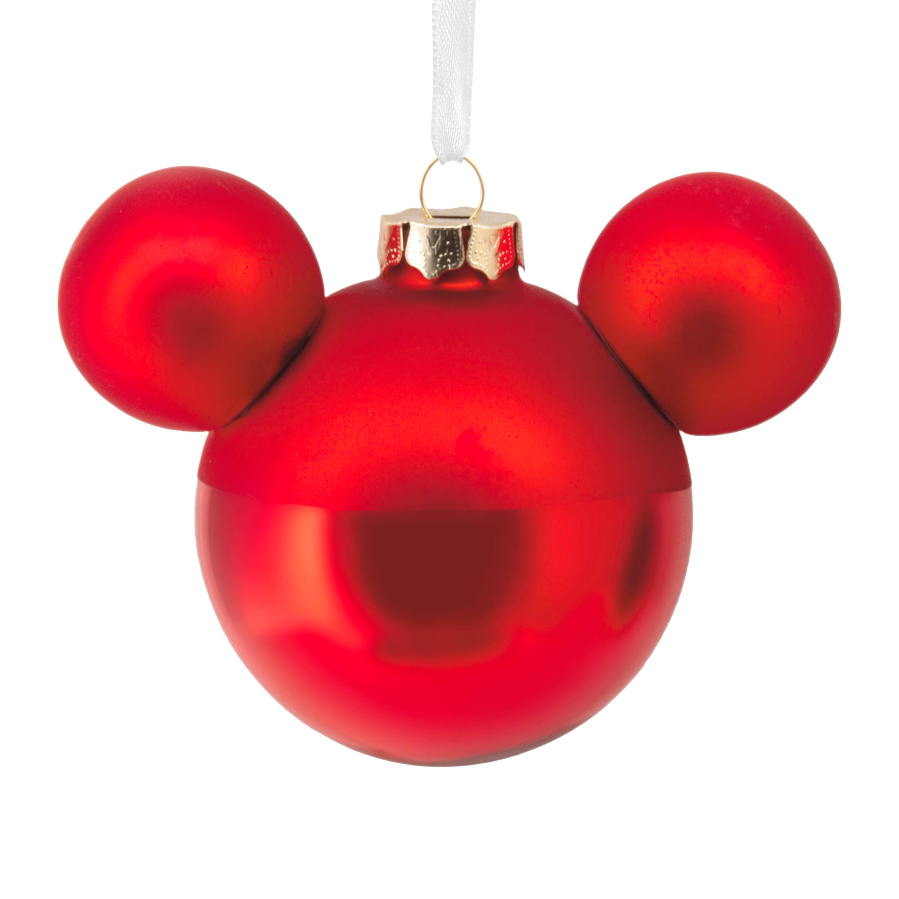 Hallmark Disney® 4" Mickey Mouse Ears Icon Blown Glass Ornament
