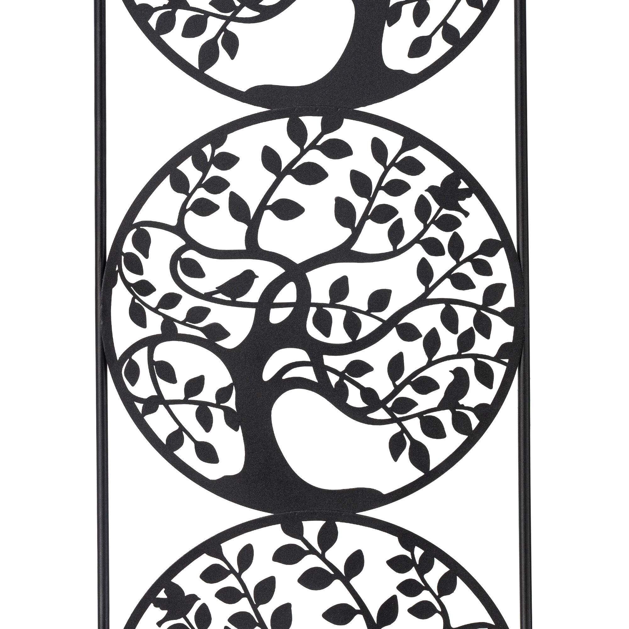 Glitzhome® 48" Metal Tree of Life Garden Trellis with Stakes