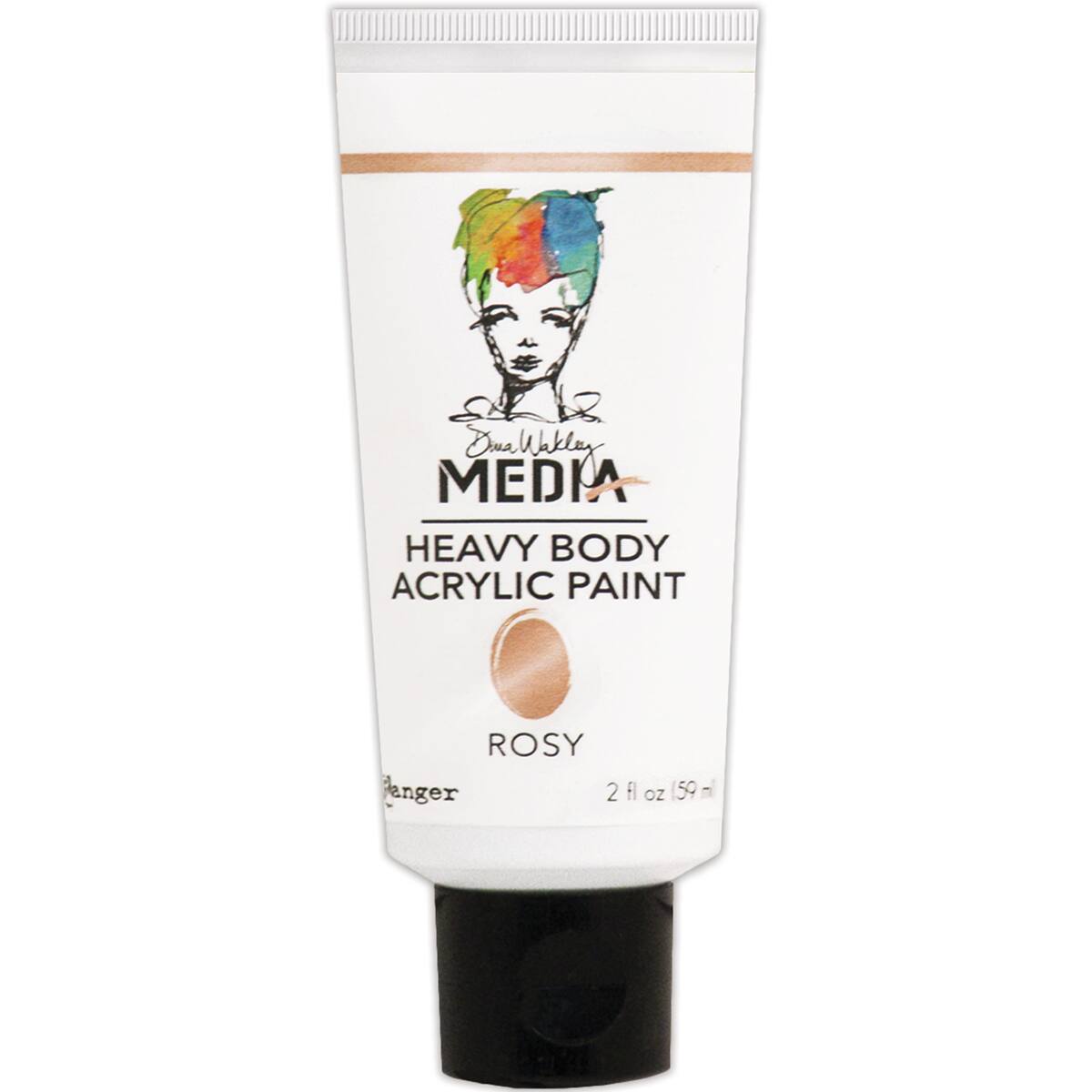 Dina Wakley Media Heavy Body Metallic Acrylic Paint, 2oz.