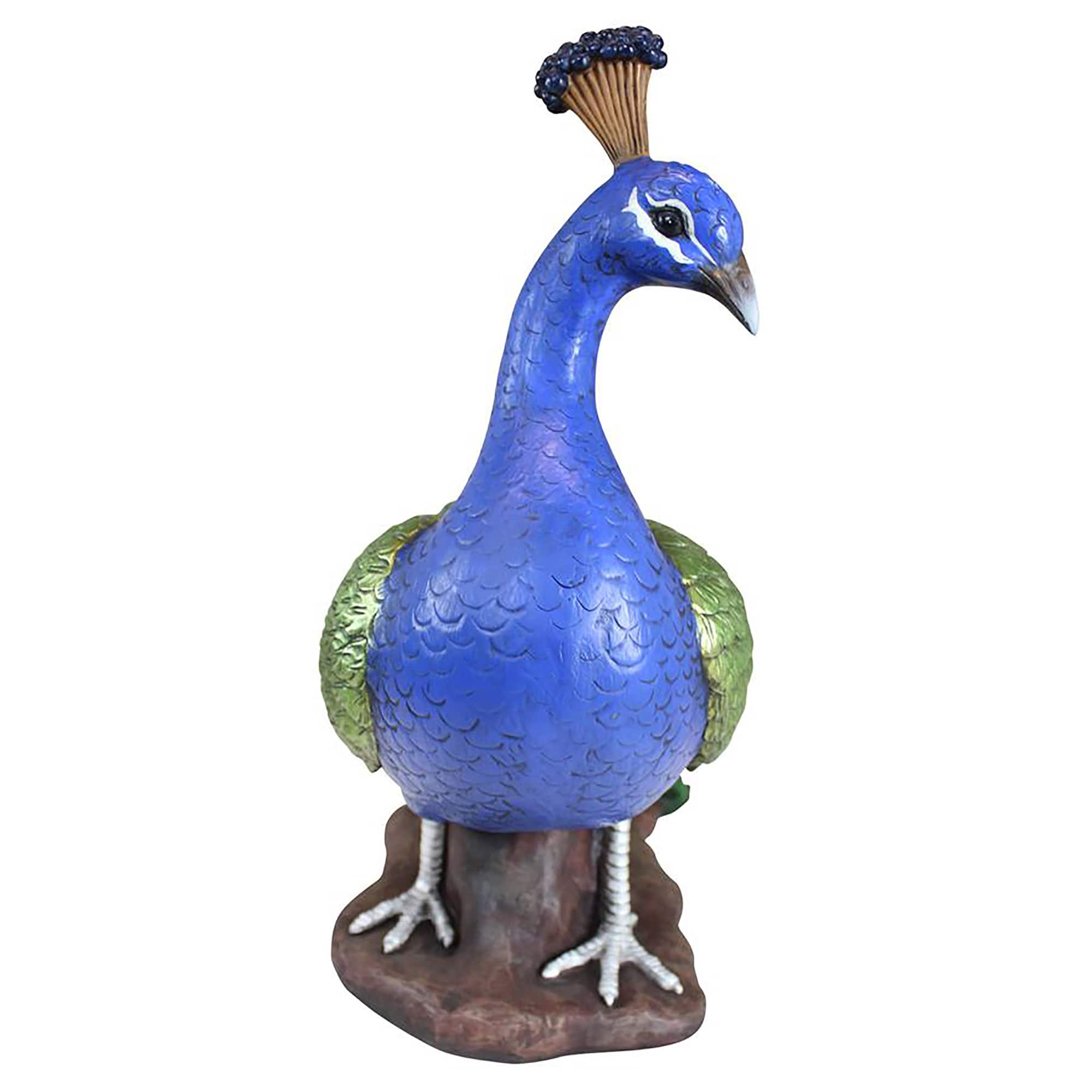 Design Toscano 21&#x22; The Regal Peacock Garden Sculpture
