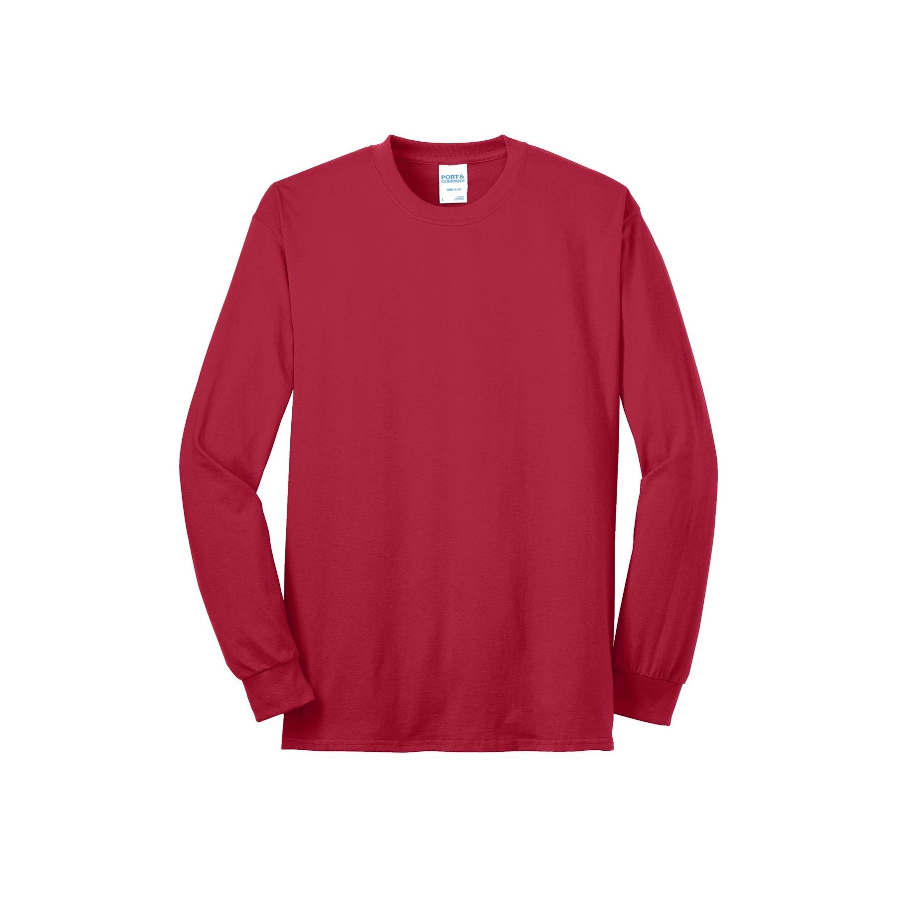 Port & Company® Long Sleeve Tall Core Blend T-Shirt