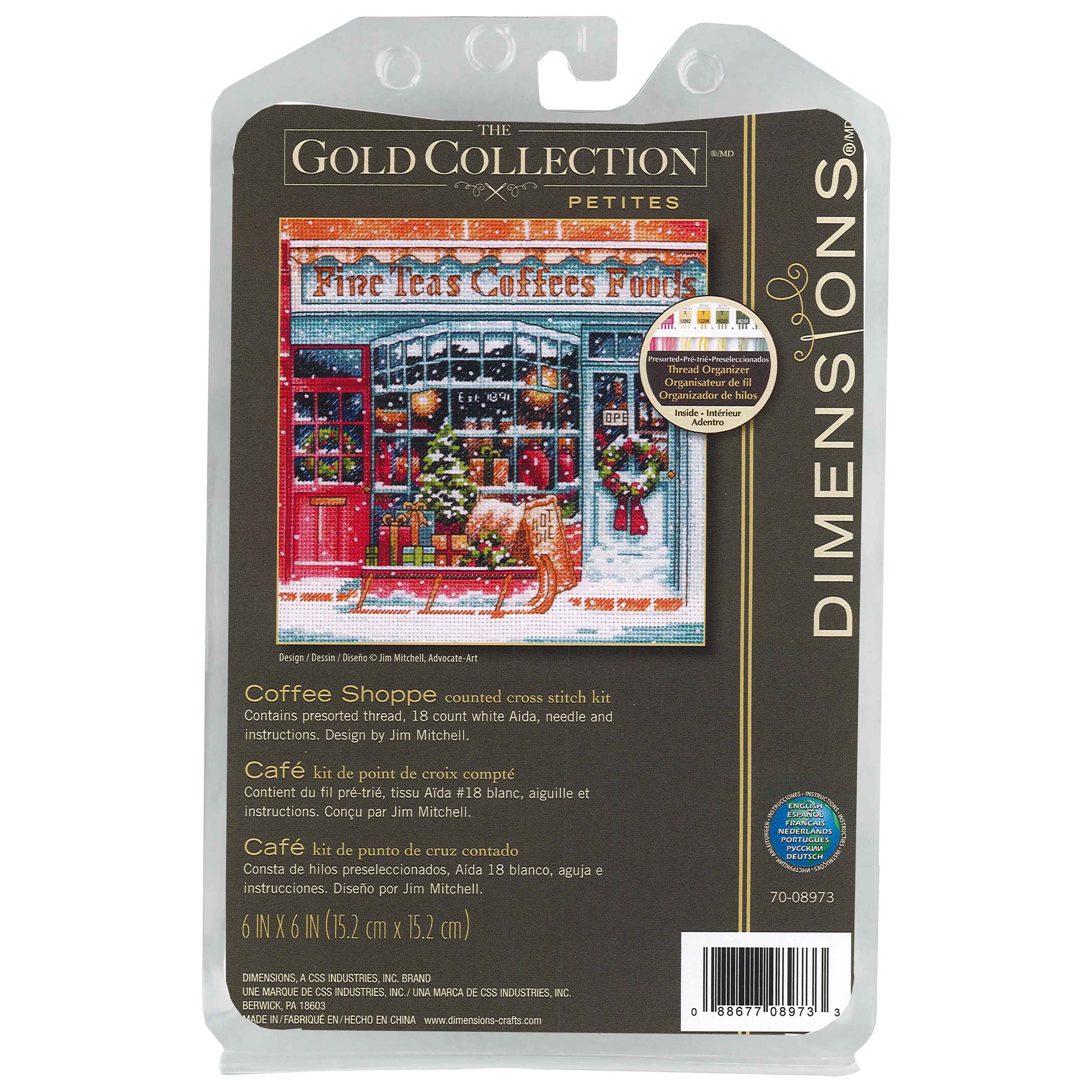 Dimensions Coffee Shoppe Cross Stitch