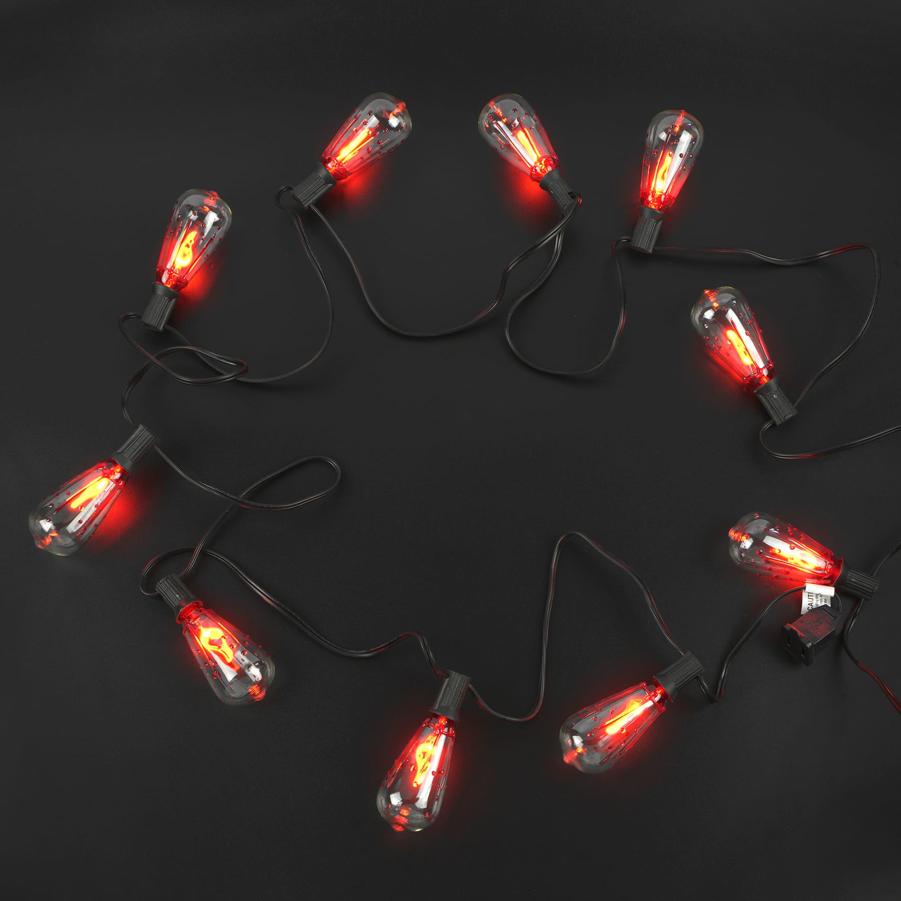 10ct. Orange Bleeding Bulb String Lights by Ashland&#xAE;