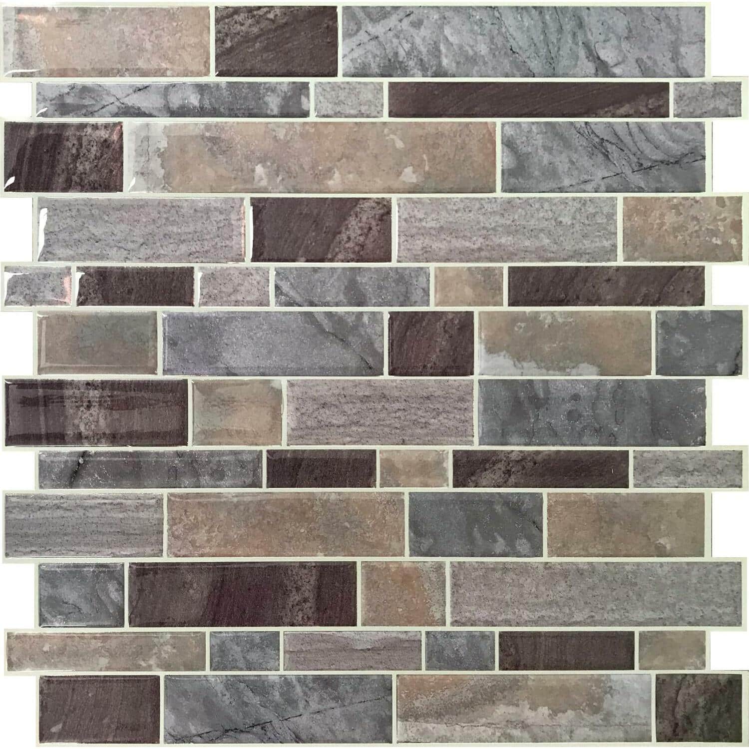 RoomMates Blue Long Stone Backsplash StickTiles®