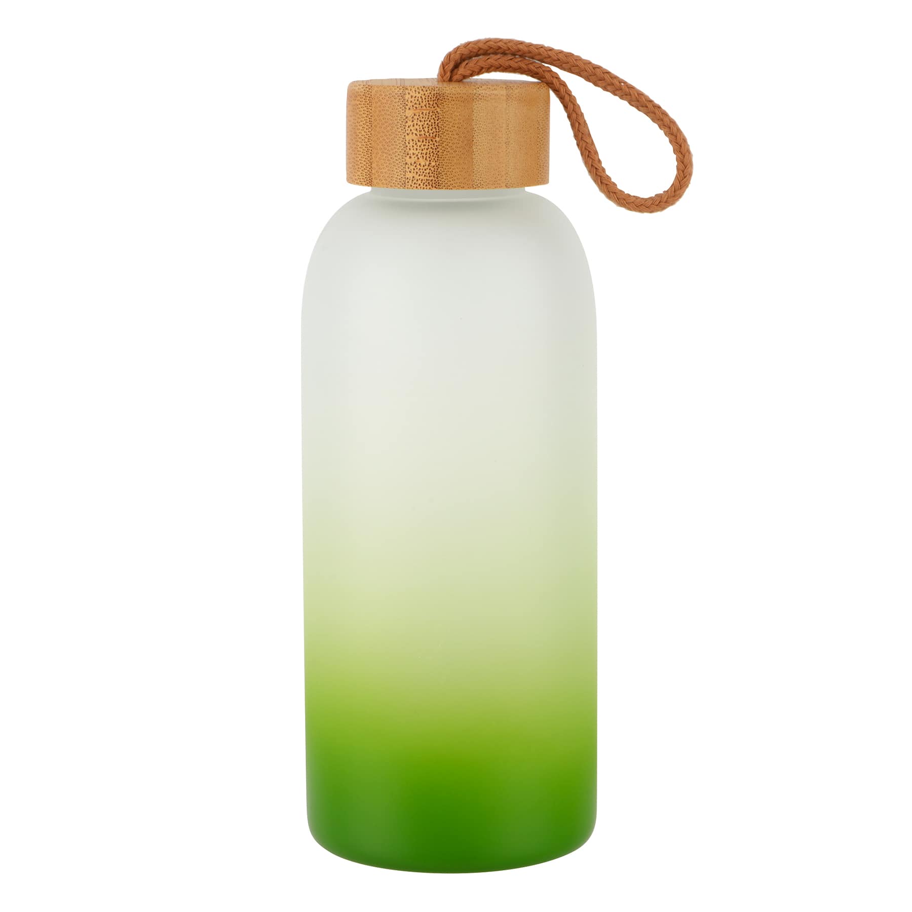 20oz. Frosted Green Gradient Glass Bottle by Make Market&#xAE;