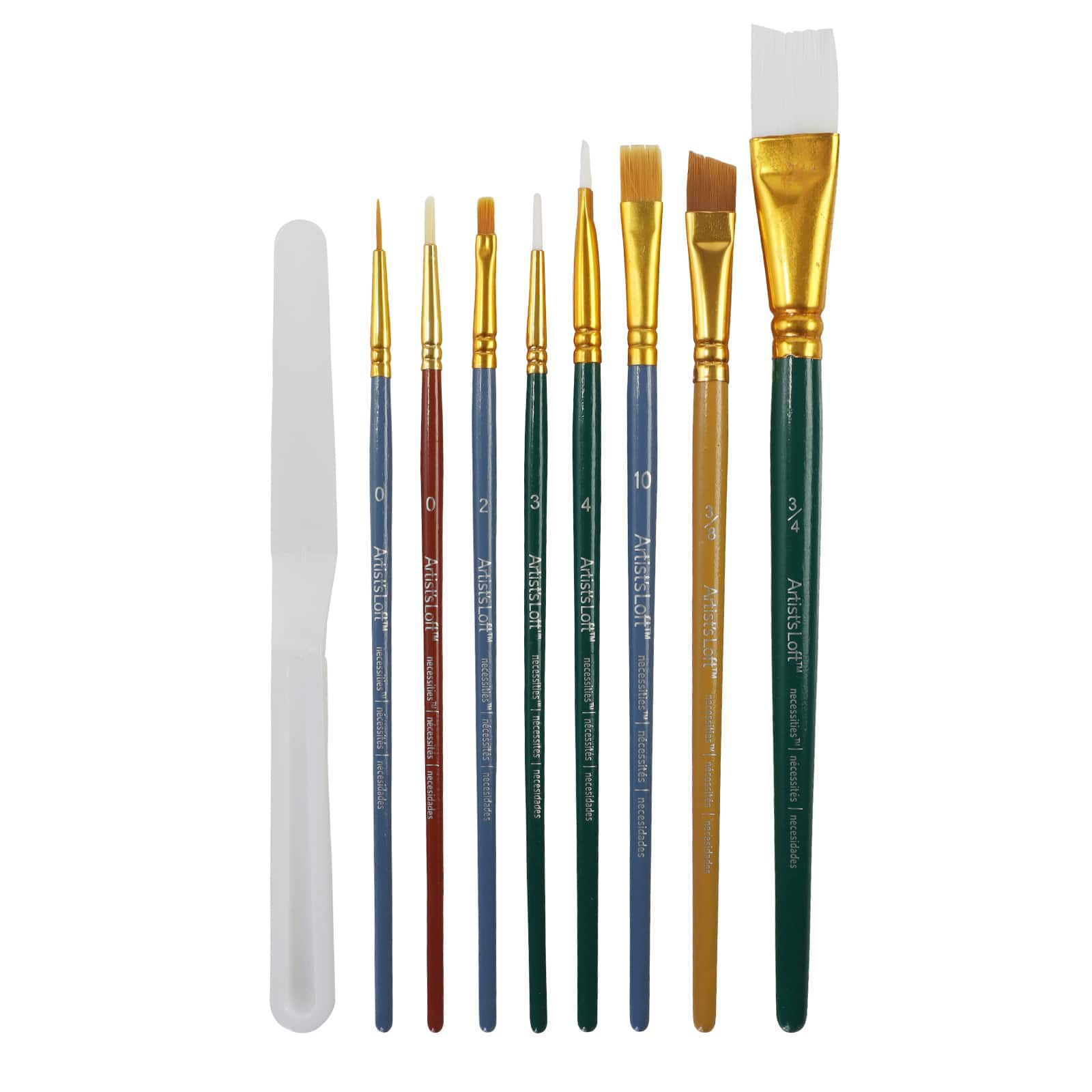 Set of 10 Artist Brushes With Carrying Case ONLY $21.00 FLASH $14.95