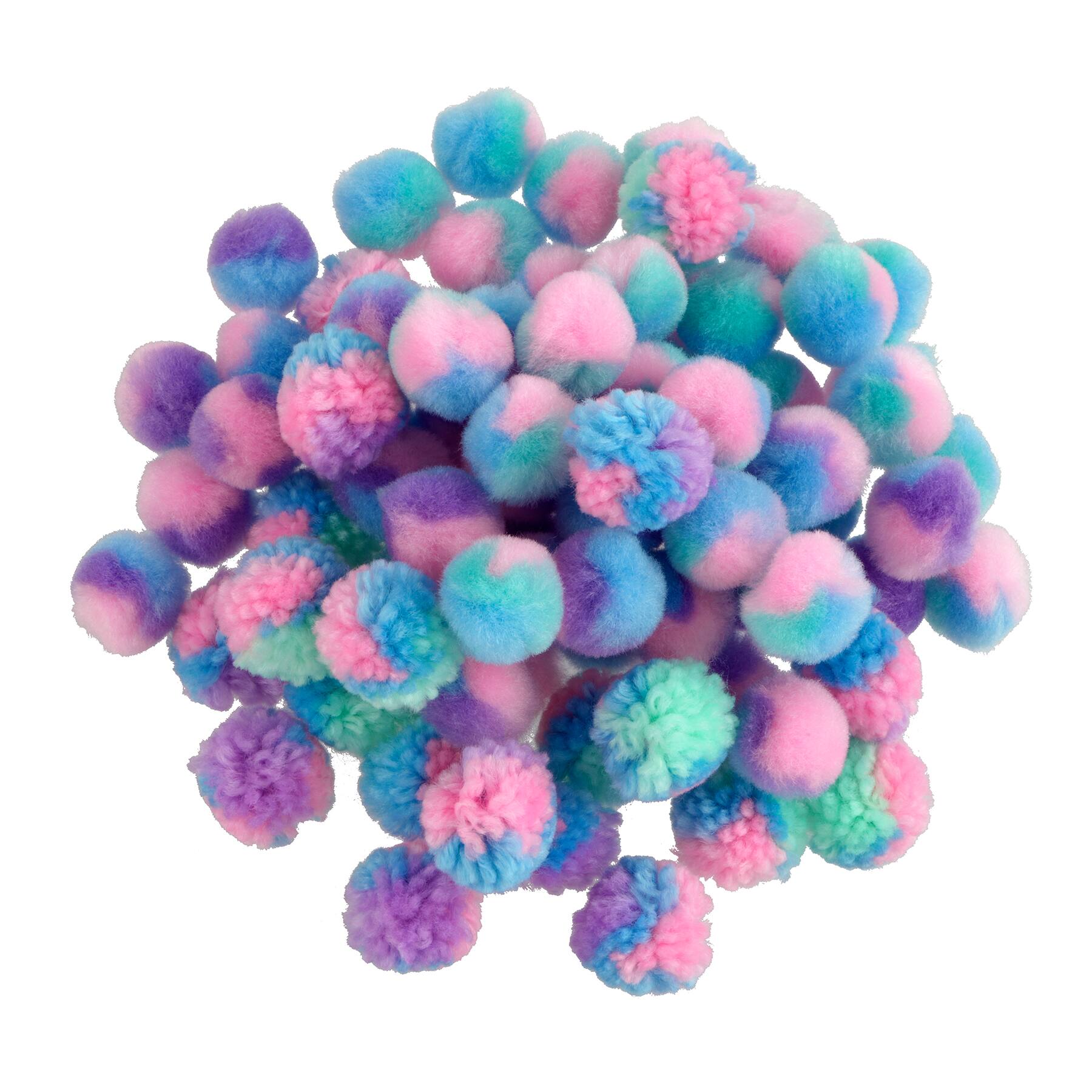 Easter Pink, Purple &#x26; Blue Pom Poms, 80ct. by Creatology&#x2122;