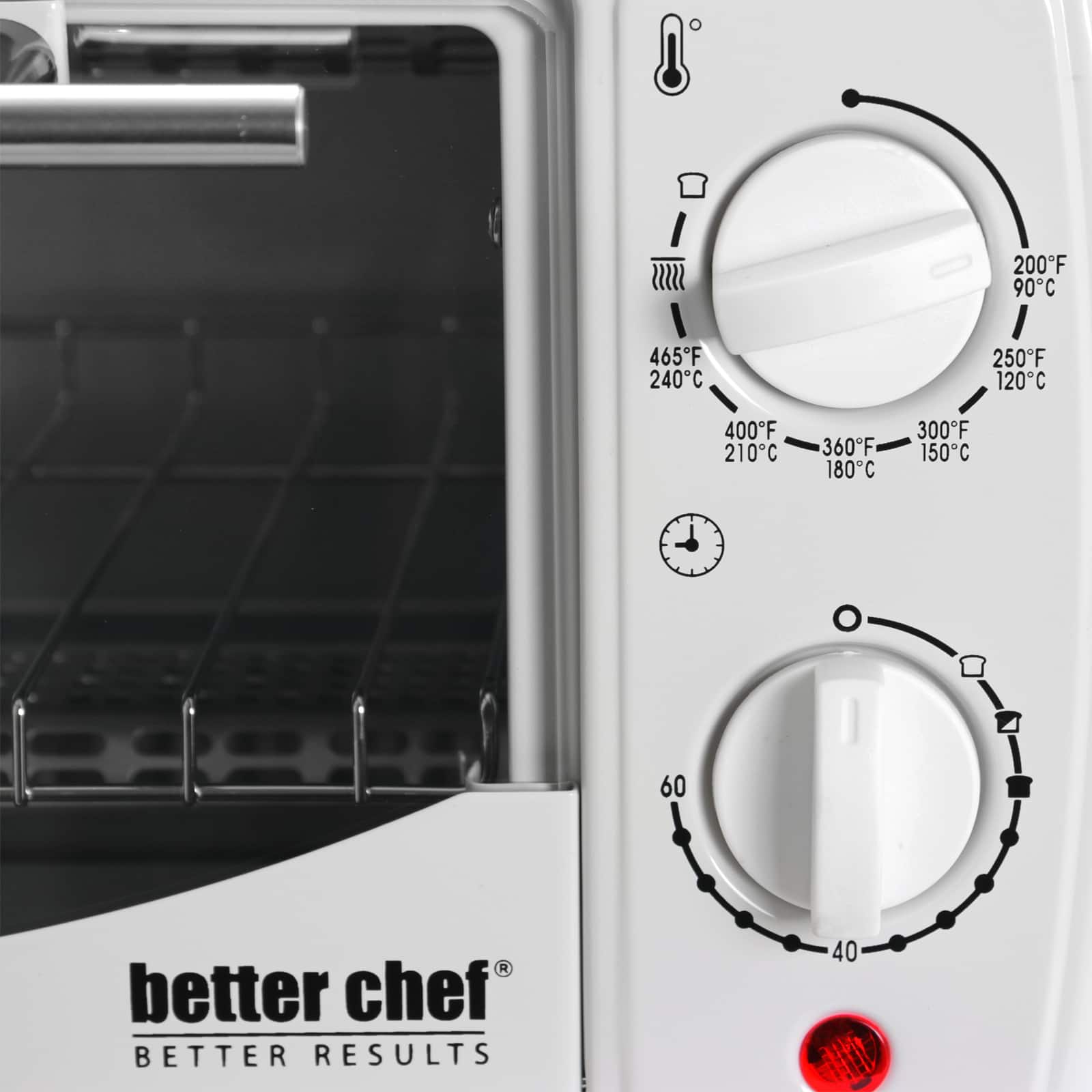 Better Chef 9L White Toaster Oven Broiler