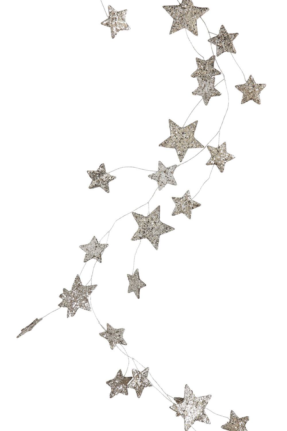 Hello Honey&#xAE; 6ft. Star Shaped Garland with Glitter