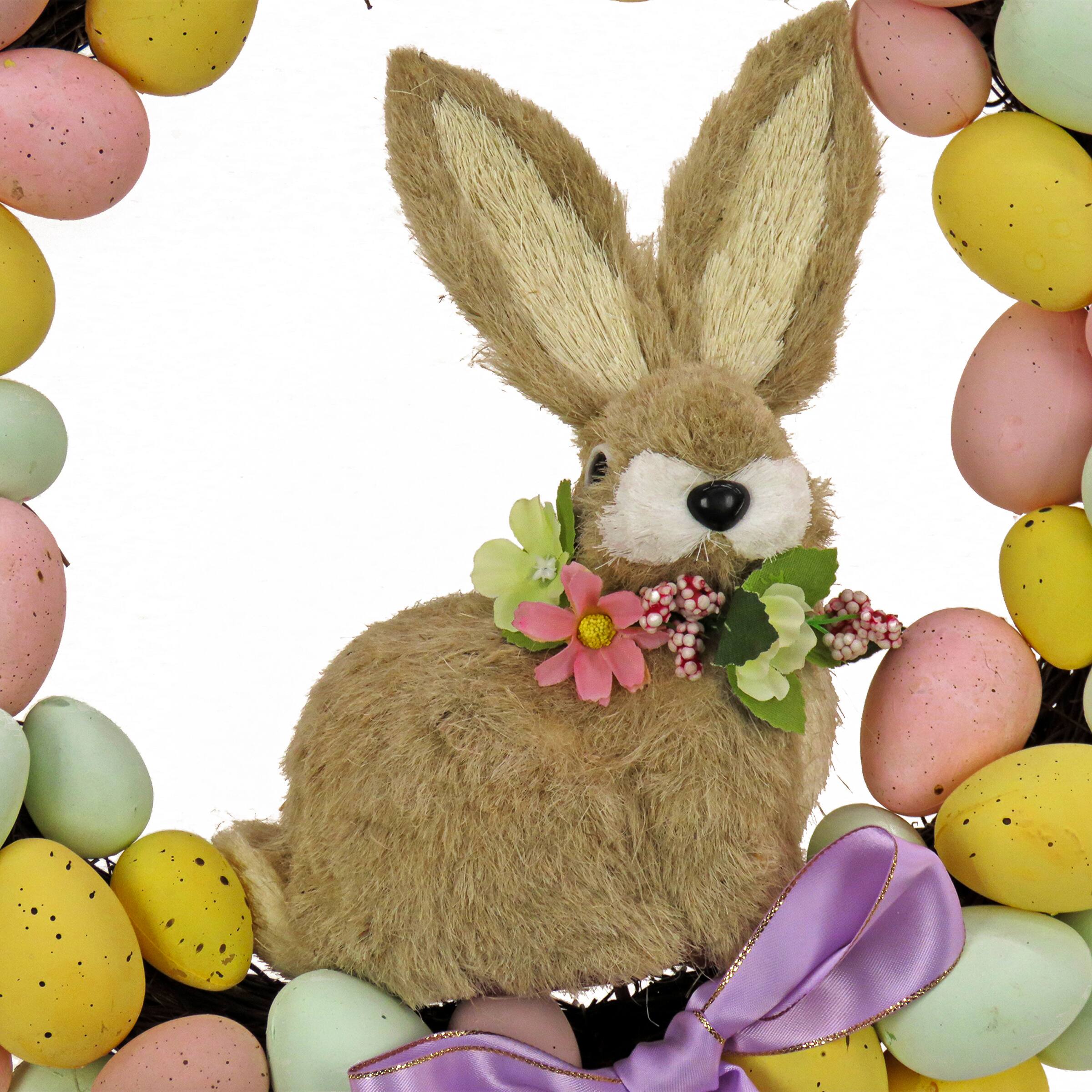 16" Egg Wreath with Bunny Center