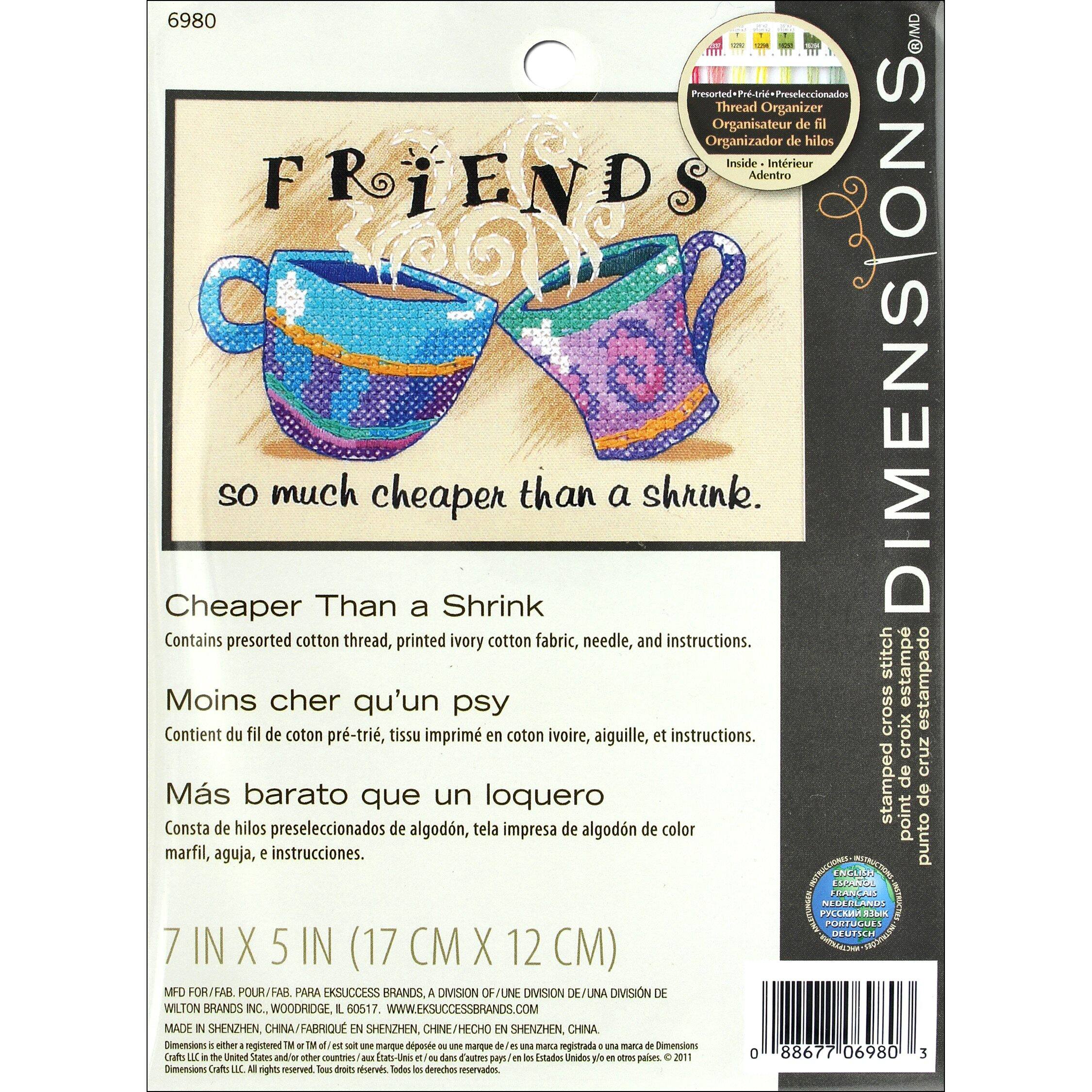 Dimensions Cheaper Than a Shrink Cross Stitch Kit - D615927S - Arts and Crafts Get the Dimensions Cheaper Than a Shrink Cross Sti sku D615927S