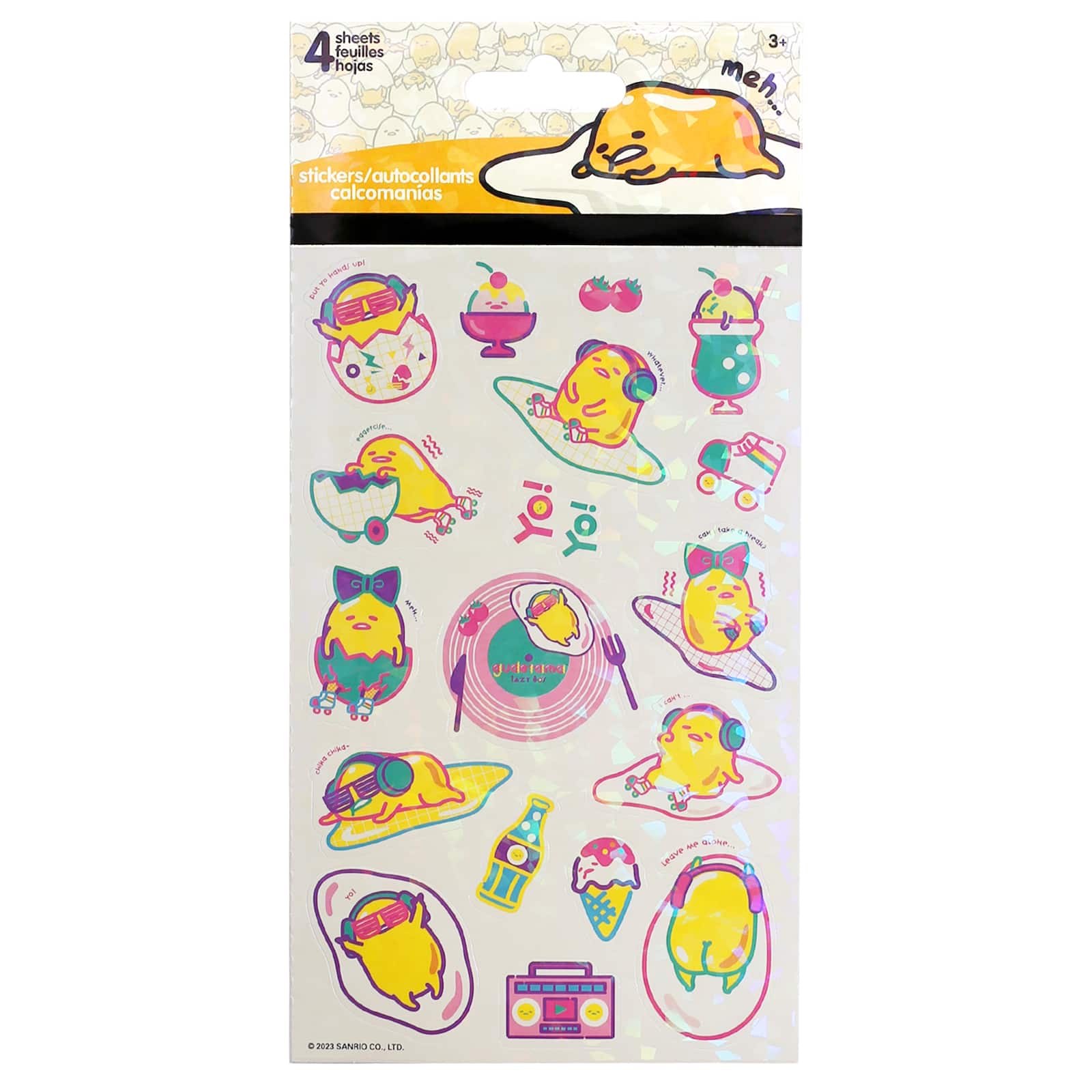 Gudetama Lazy 80's Stickers